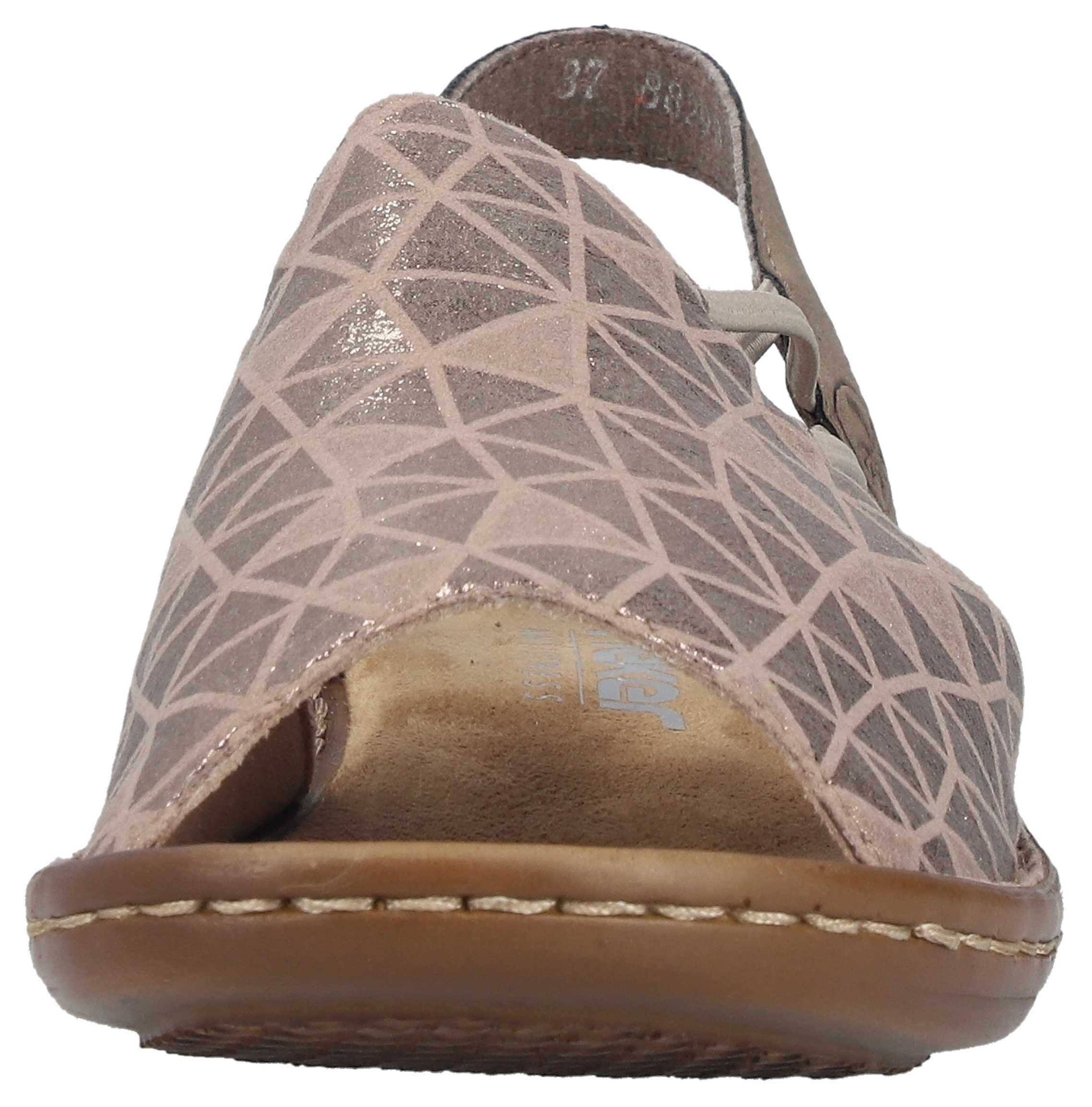 Rieker Sandale  Sommerschuh, Sandalette, Keilabsatz, mit Gummizugbändern