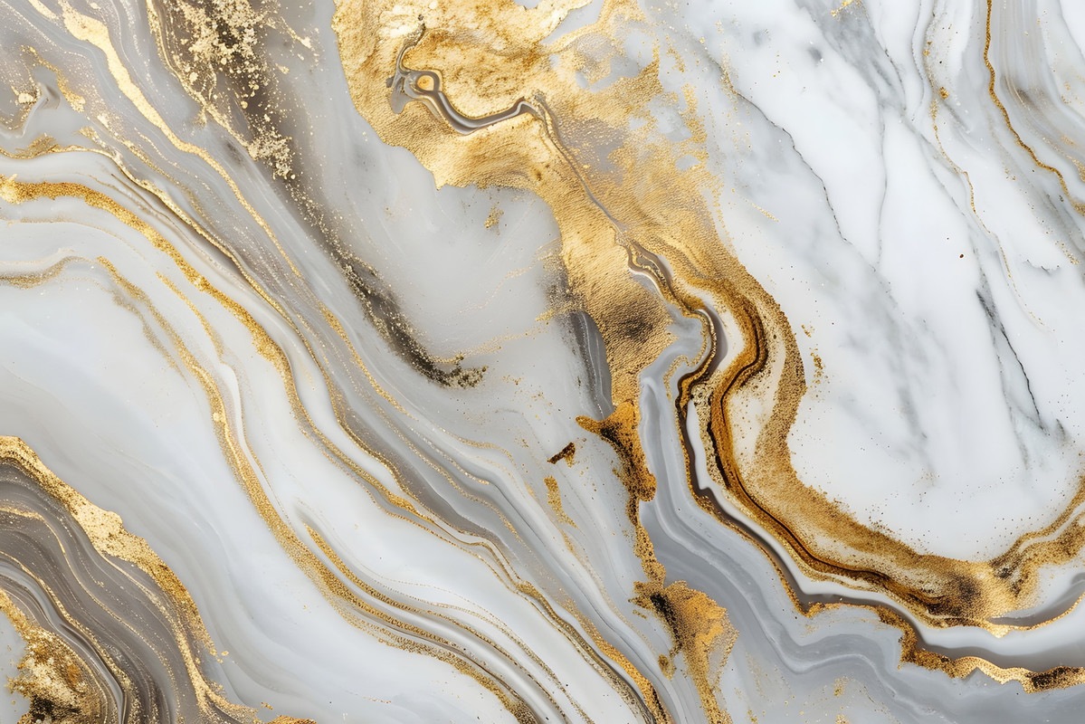 A.S. Création Vliestapete »Marmor-Tapete abstrakt Weiß Grau Gold Design« ma günstig online kaufen