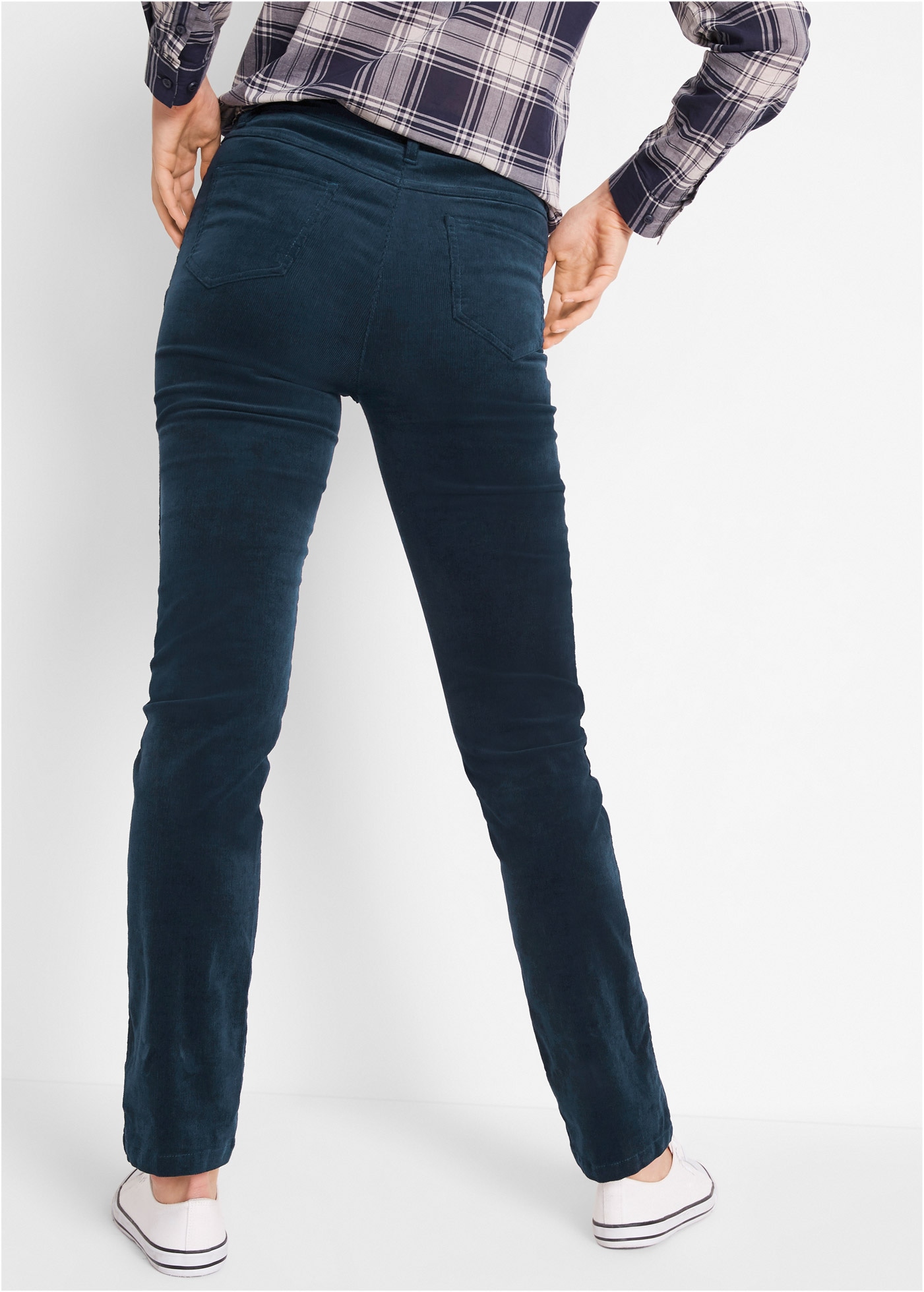 bonprix Cordhose »Stretch-Cordhose, Straight«  aus Stretch-Material, Slim Fit, mit Eingrifftaschen