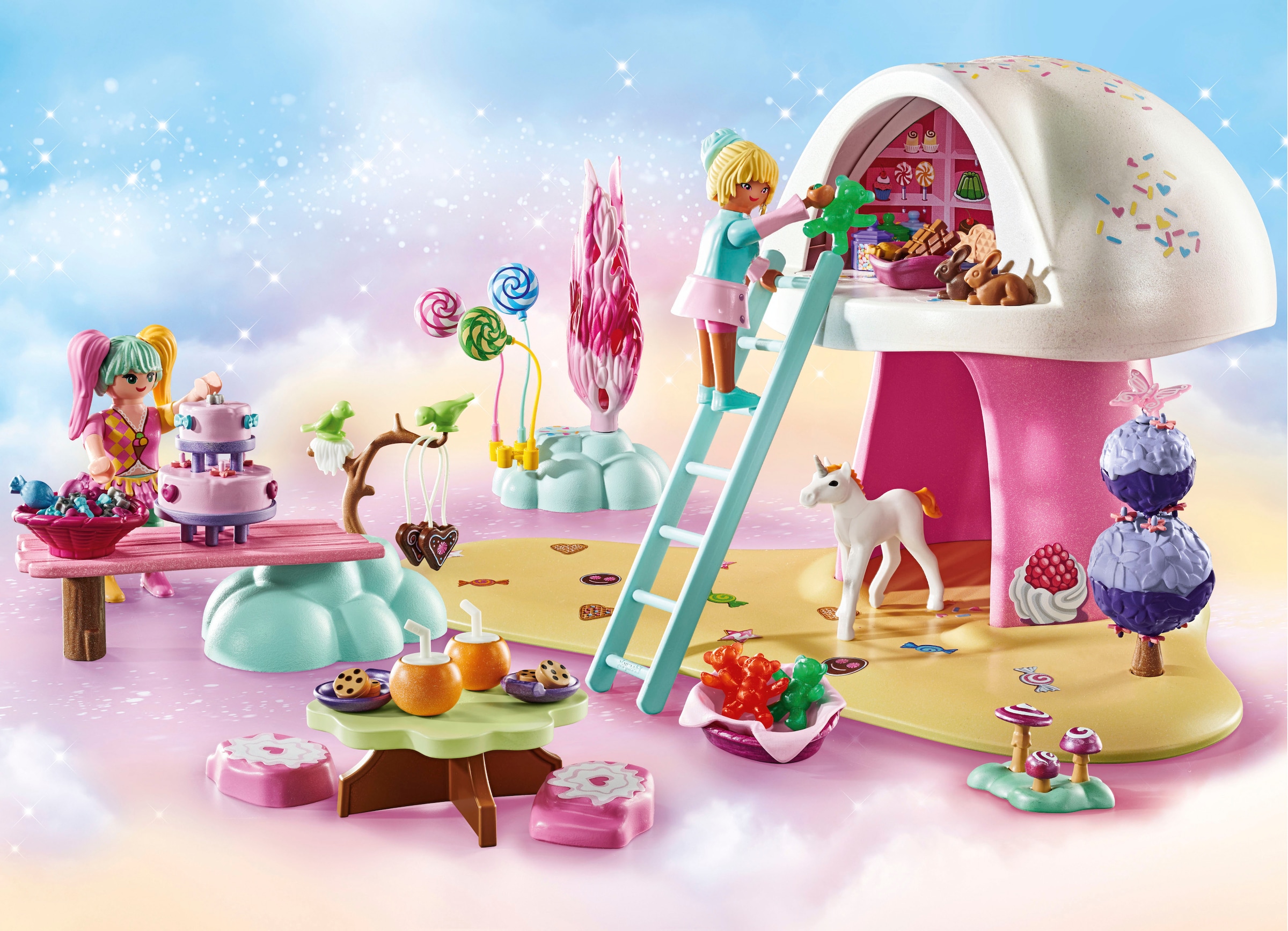 Playmobil® Konstruktions-Spielset »Zuckersüßes Paradies (71579), Princess Magic«, (129 St.), Made in Europe