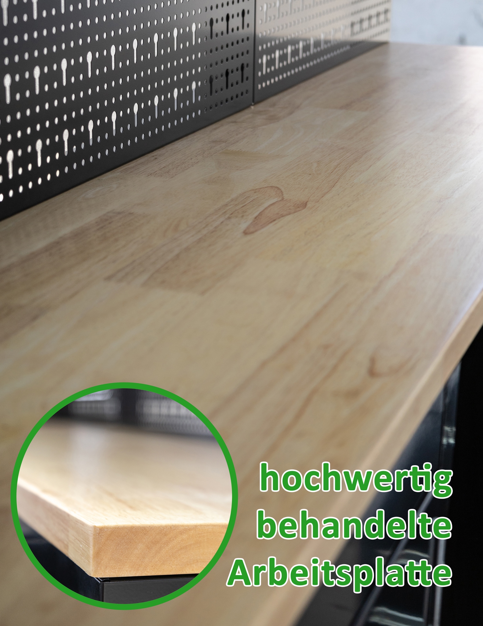 ONDIS24 Werkstatt-Set »Männerküche 260cm, Schwarz« 8 tlg. tlg.