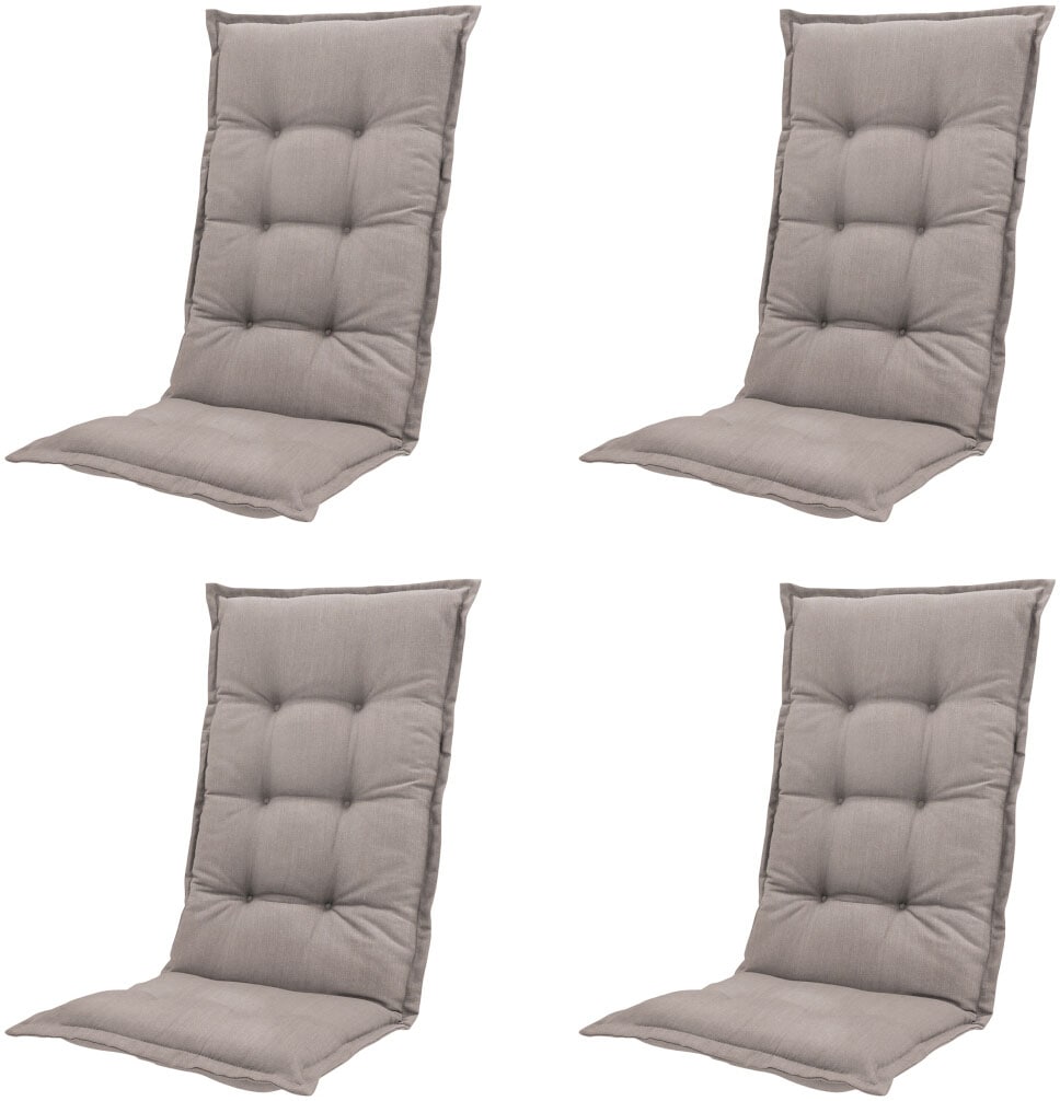 Progarden Garten-Essgruppe »Tampa + Faro« Set, 9 tlg. bestehend aus 4 Sessel, 4 Auflagen und 1 Tisch