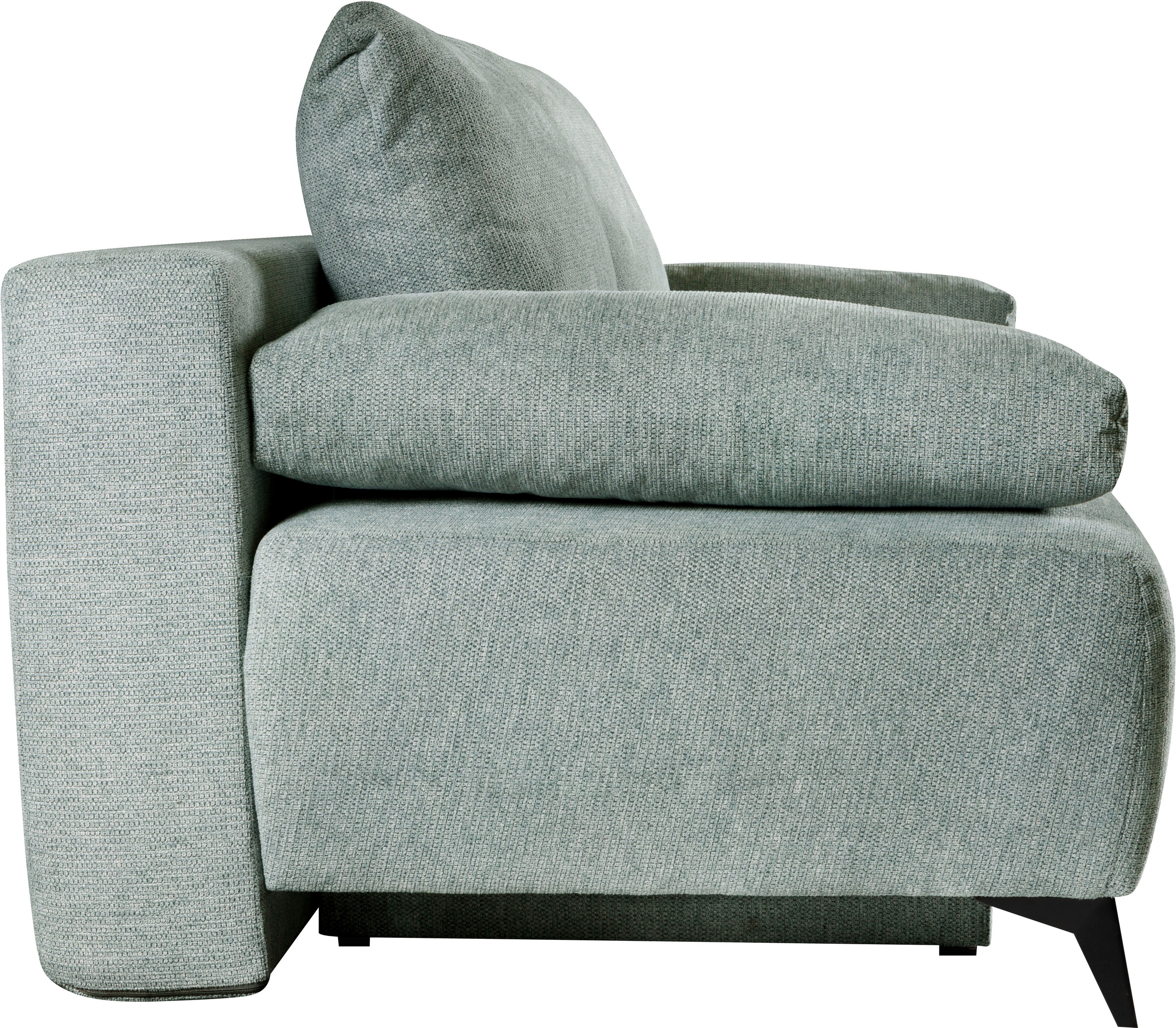 WERK2 Schlafsofa »Viktoria mit Komfortsitz- und Liegehöhe, Breite 200cm,«, bequemes 2-Sitzer Schlafcouch mit Bettkasten