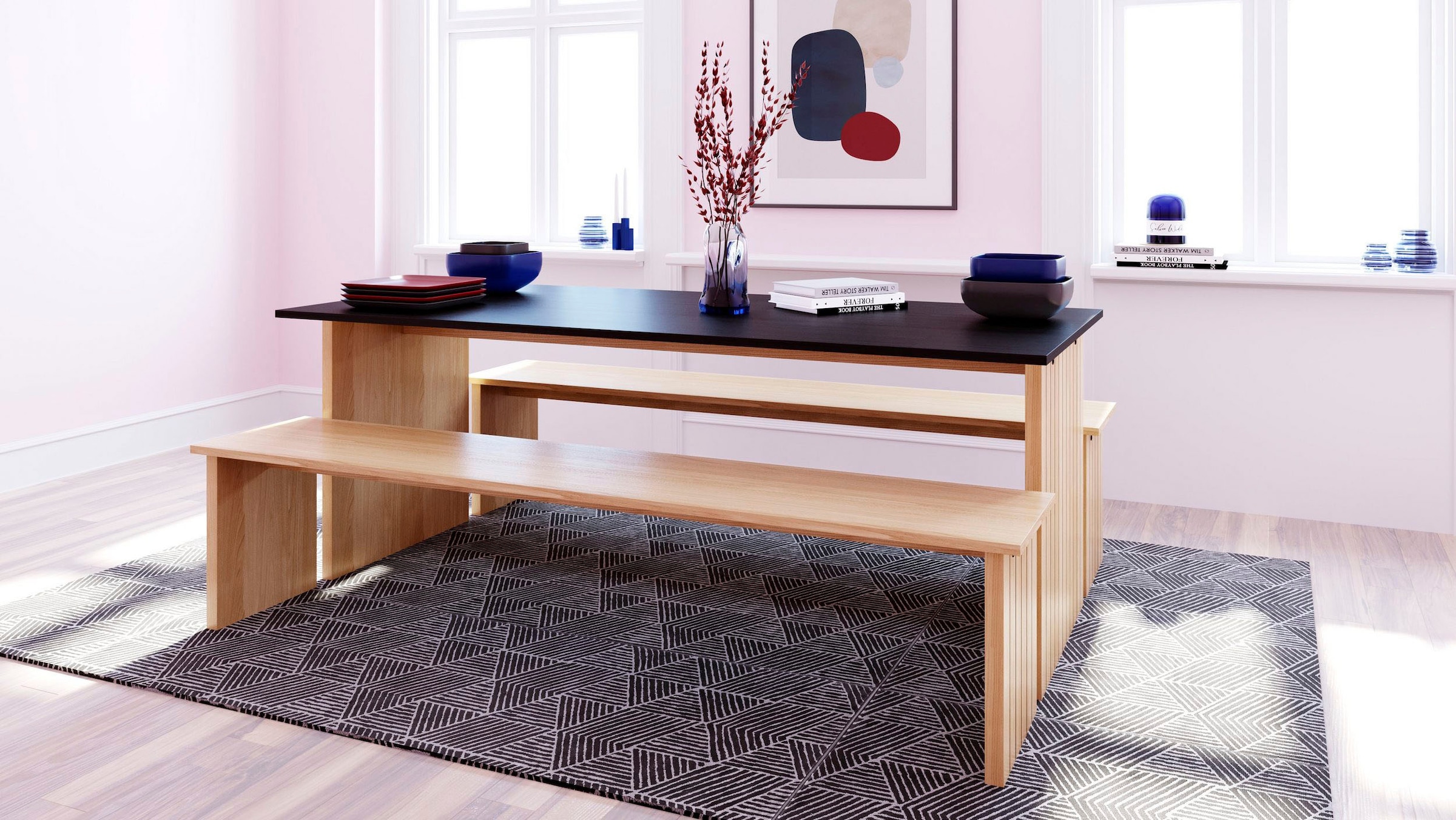 Woodman Esstisch »Stripe« Holzfurnier aus Eiche, Breite 160 cm, FSC®-zertif günstig online kaufen