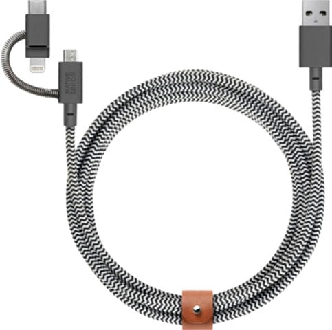 NATIVE UNION Smartphone-Kabel »Gürtelkabel Universal«, USB Typ A-Micro-USB-Lightning-USB-C, 200 cm