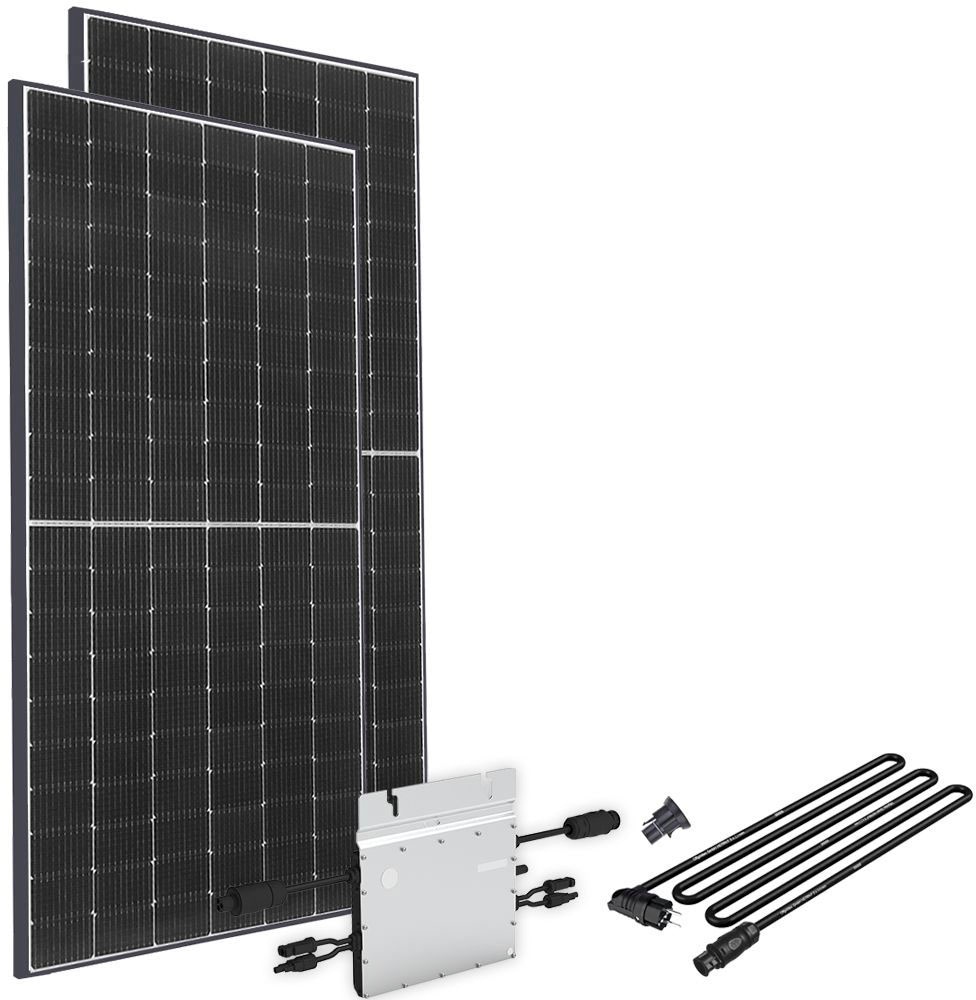 Schukosteckdose, online bestellen ohne Anschlusskabel, Solaranlage offgridtec »Solar-Direct 830W HM-800«, 10 m Halterung