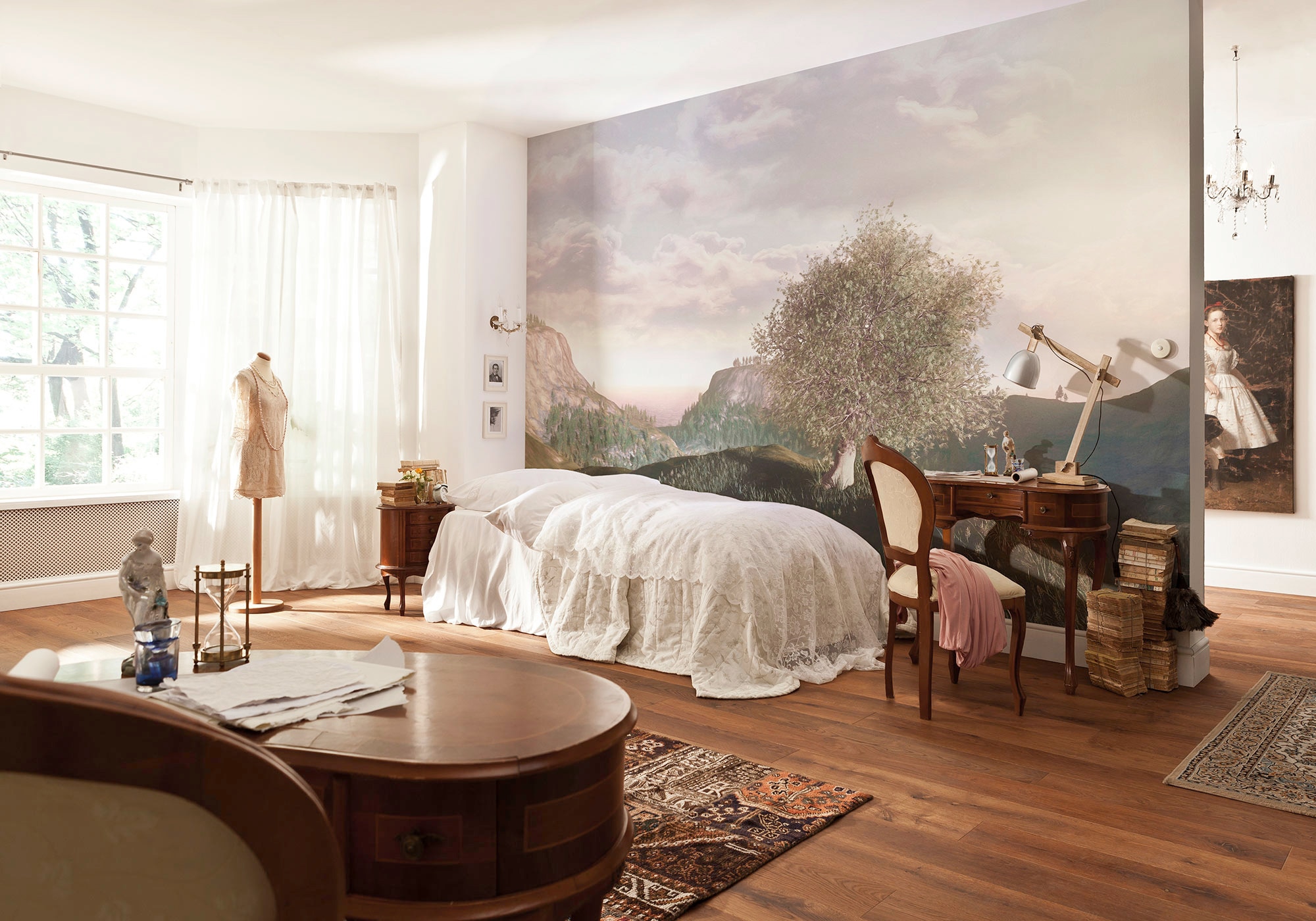 Komar Vliestapete »Digitaldruck Vlies - Lieu Magique - Größe 400 x 250 cm«, bedruckt, Wohnzimmer, Schlafzimmer