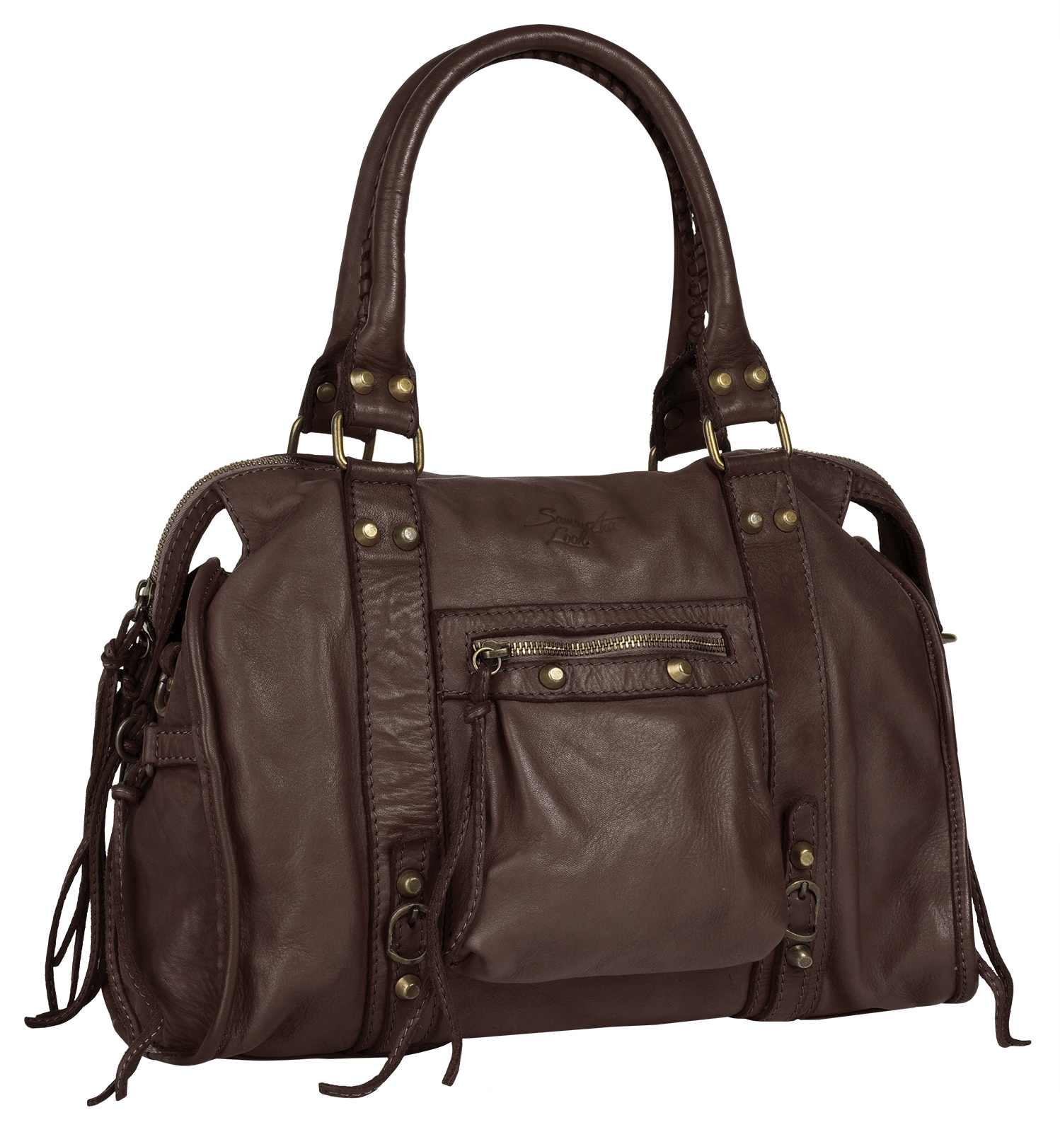 Samantha Look Shopper, echt Leder, Made in Italy