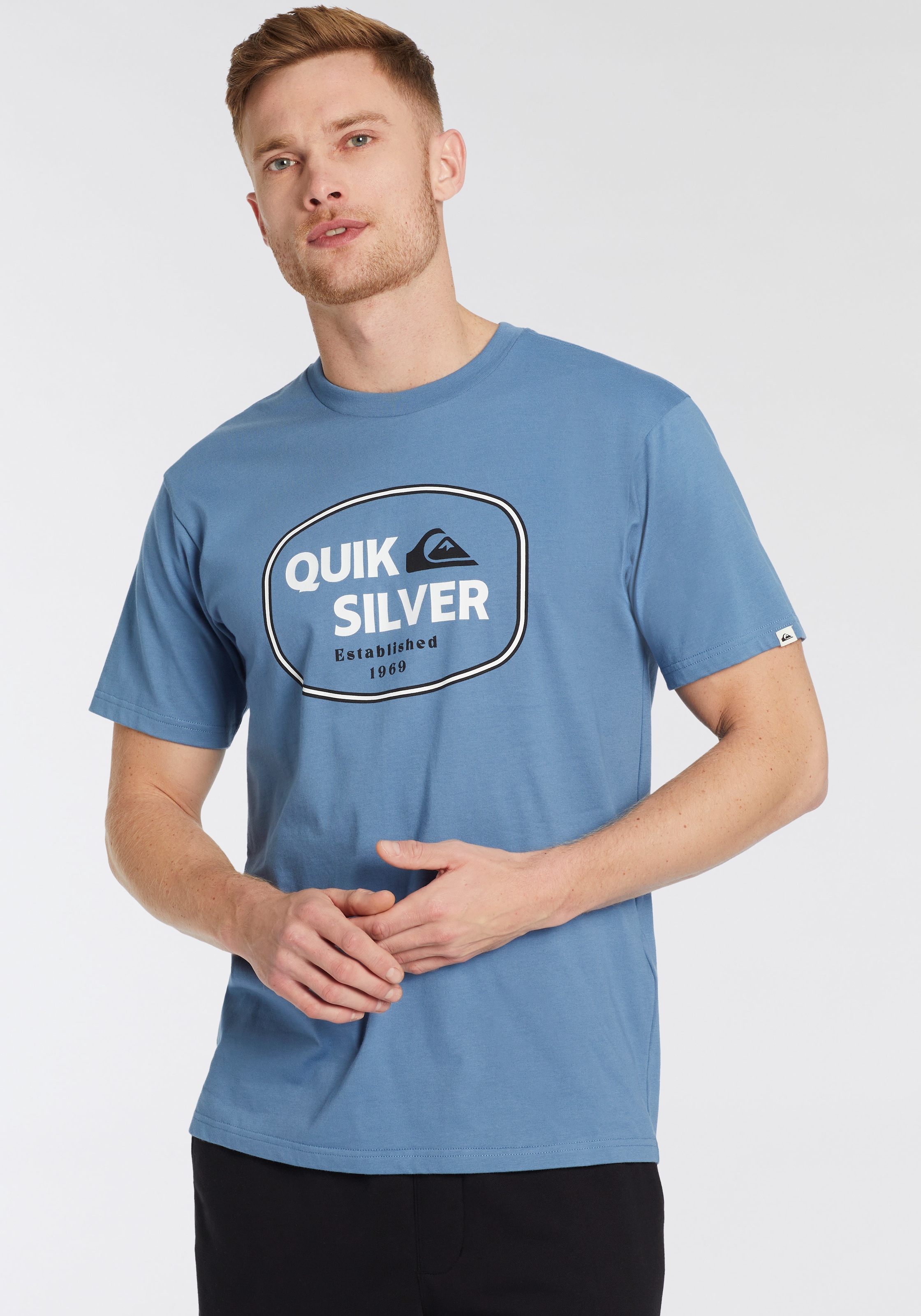 Quiksilver T-Shirt »JUST FRAMED LOCKUP SHORT SLEEVE PACK YM«, (2 tlg.), Doppelpack T-Shirt mit Print, 2 Stk