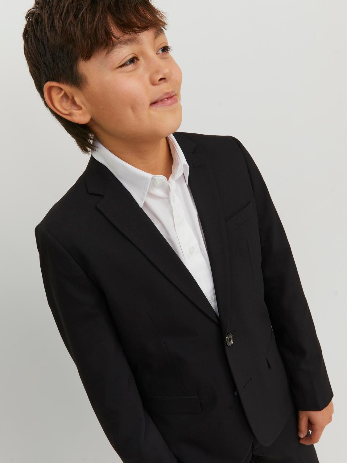 Jack & Jones Junior Sakko »JPRSOLAR stylisch, elastisch, pflegeleicht«, unifarben, modisch, slim fit, Reverskragen