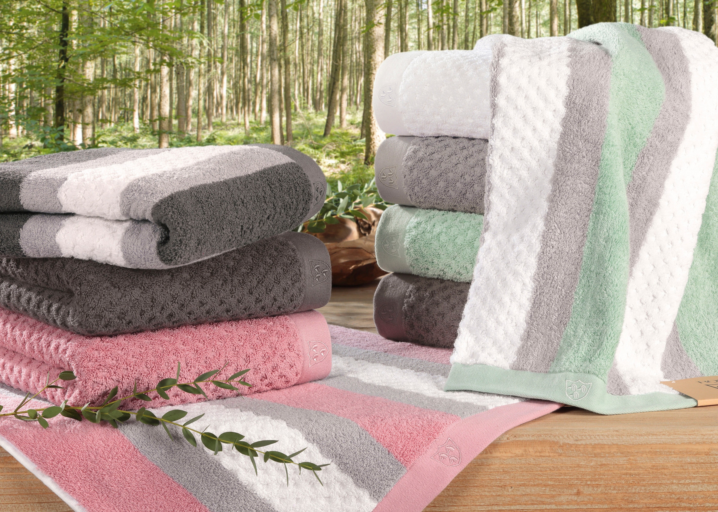 ROSS Handtücher (2 Baumwolle bestellen bequem und St.), »Harmony«, schnell 100 %