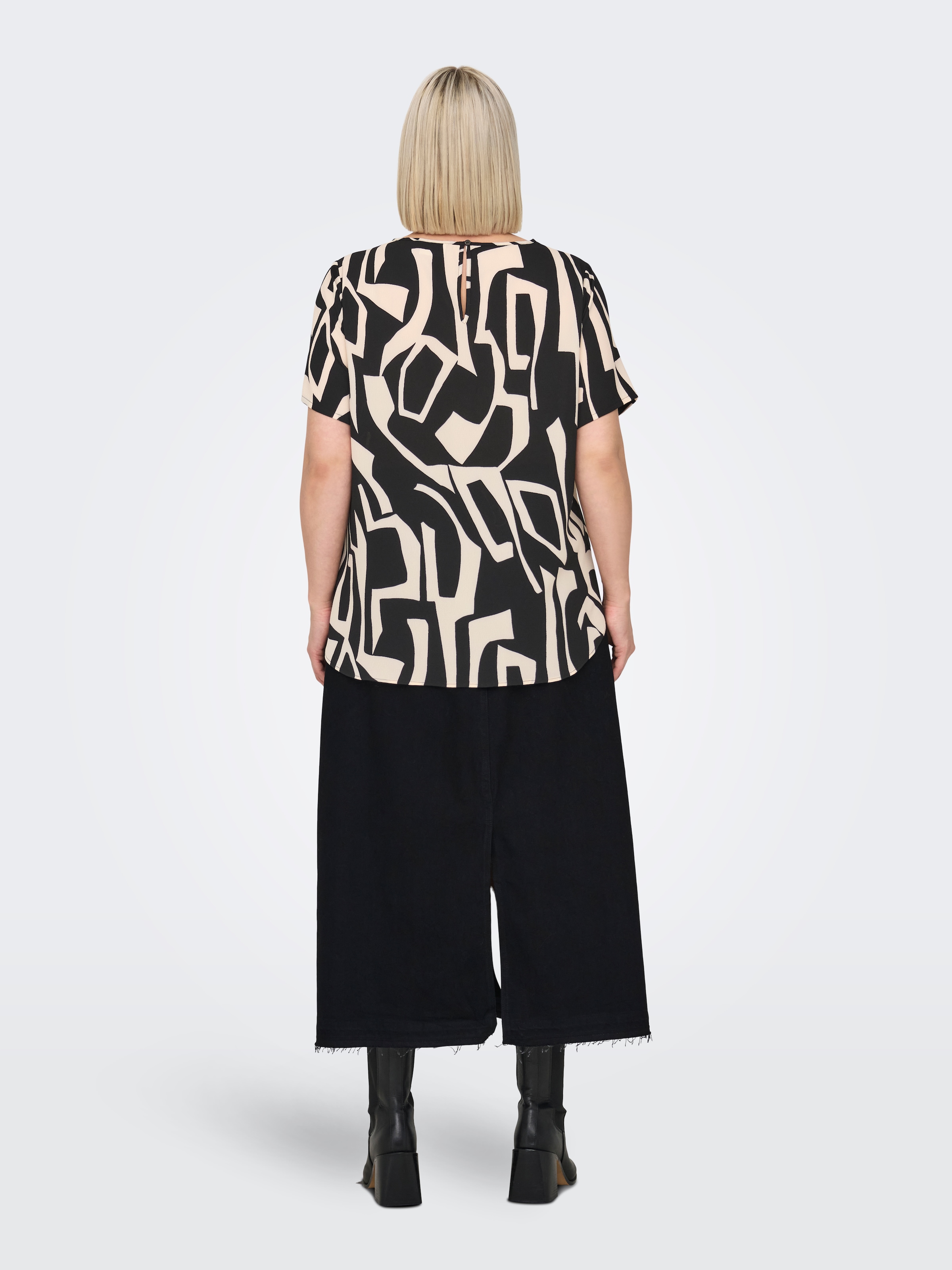 ONLY CARMAKOMA Shirtbluse »CARVICA SS TOP WVN NOOS«