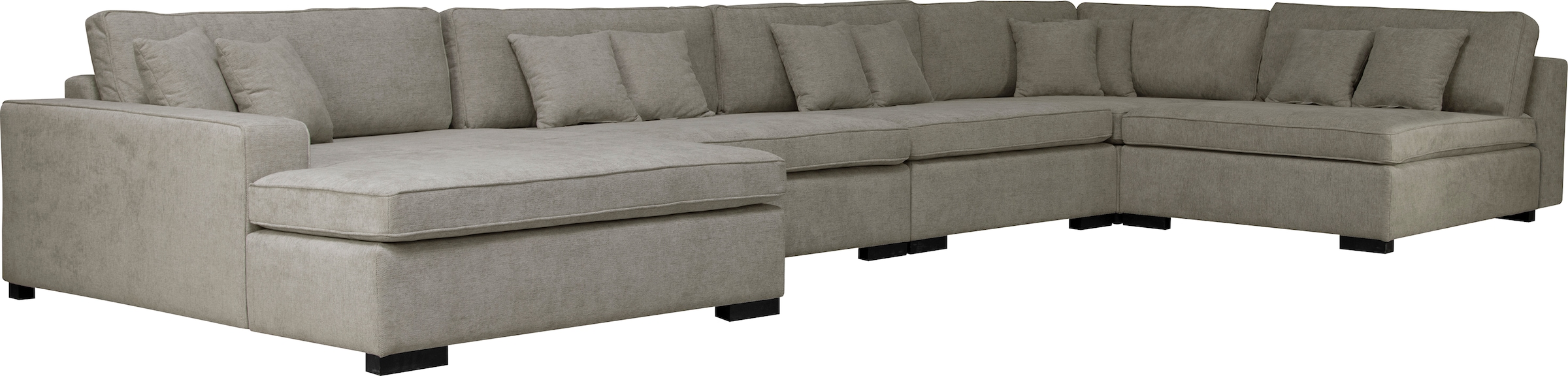 Guido Maria Kretschmer Home&Living Wohnlandschaft »Skara U-Form«, Lounge-Sofa mit Federkernpolsterung, in vielen Bezugsvarianten