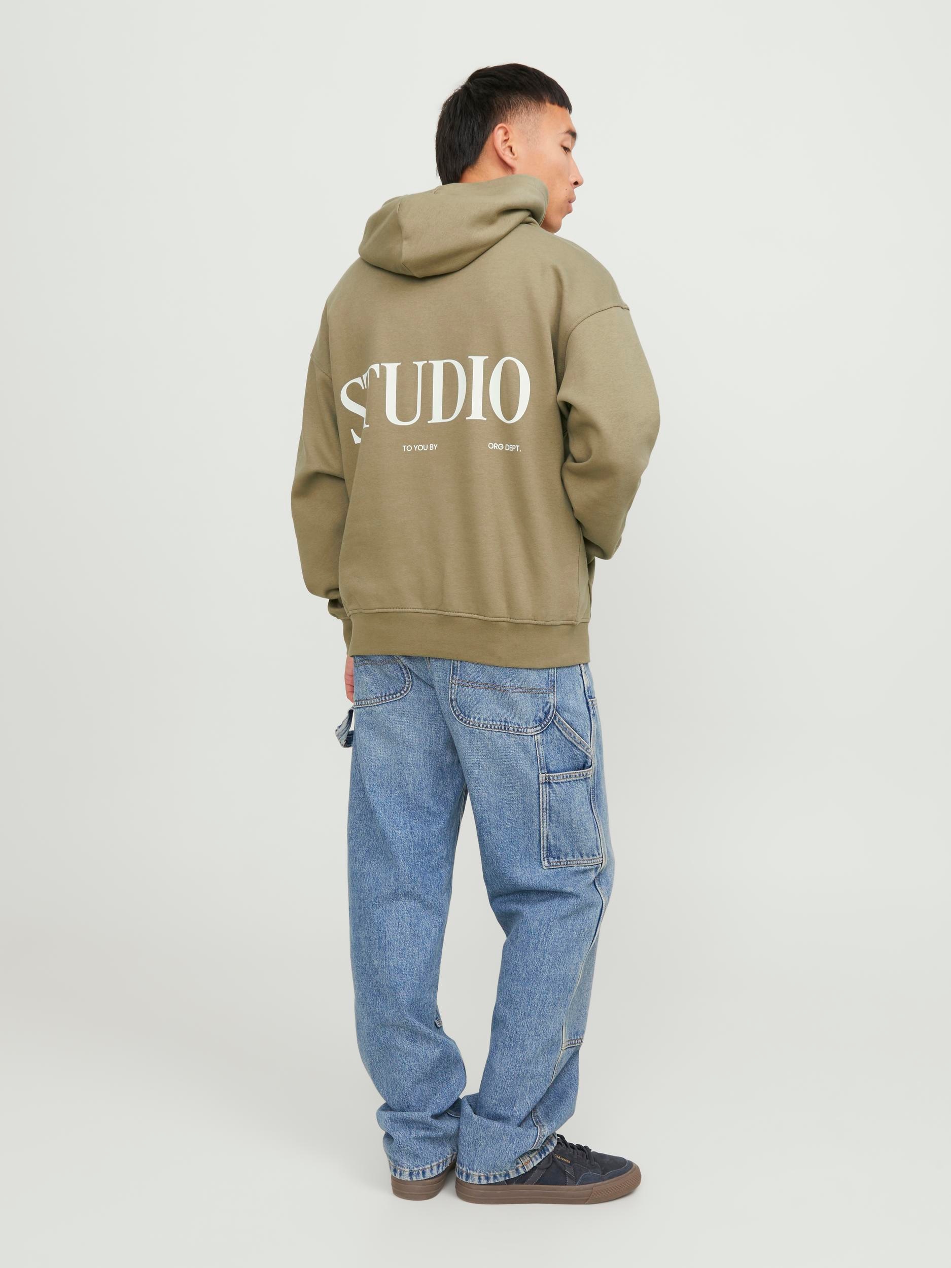 Jack & Jones Kapuzensweatshirt »JORVESTERBRO BACK SWEAT HOOD SN«