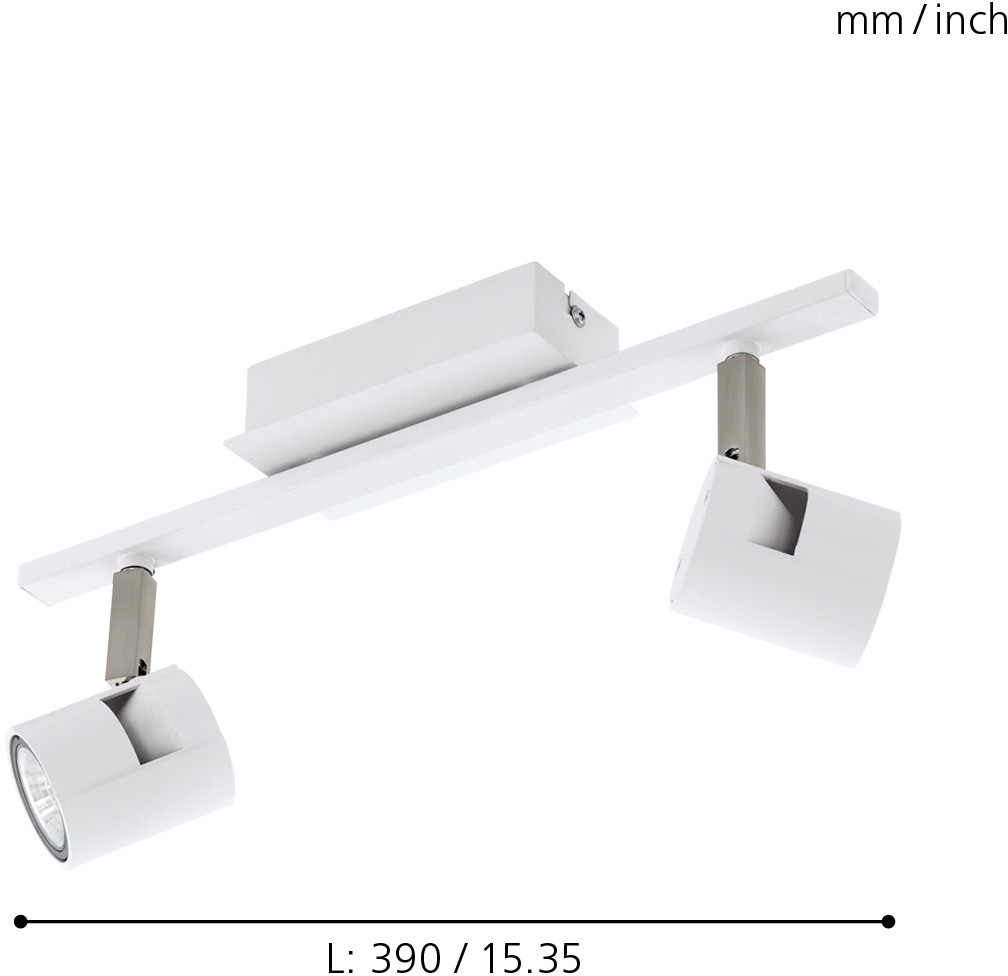 EGLO LED Deckenspots »VERGIANO«, 2 flammig, Leuchtmittel LED-Board-GU10   L günstig online kaufen