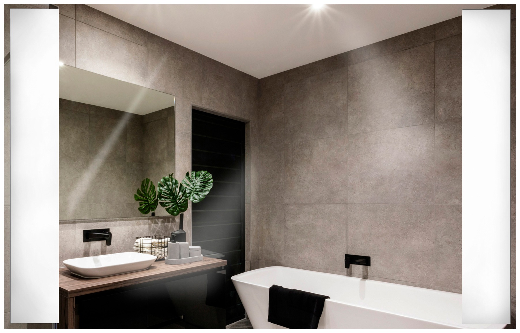 Vasner Infrarotheizung »Zipris SR LED 500« 500 W, rahmenlose Spiegelheizung mit Licht