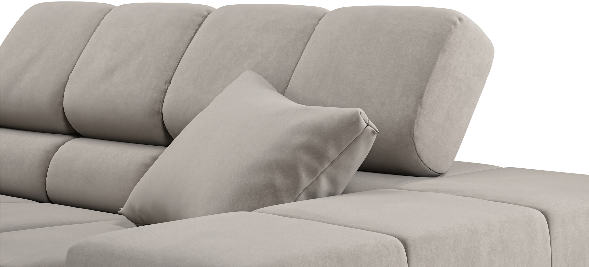 INOSIGN Ecksofa »Ancona incl. Kopfteilverstellung, OTTOs Choice, Breite 319cm, L-Form«, wahlweise motorische Sitztiefenverstellung, auch in Cord + Easy Care