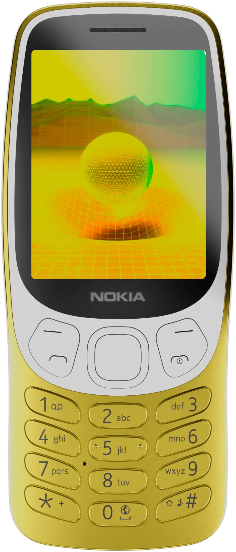 Nokia Handy »3210 4G«, Y2K Gold, 6,09 cm/2,4 Zoll, 2 MP Kamera