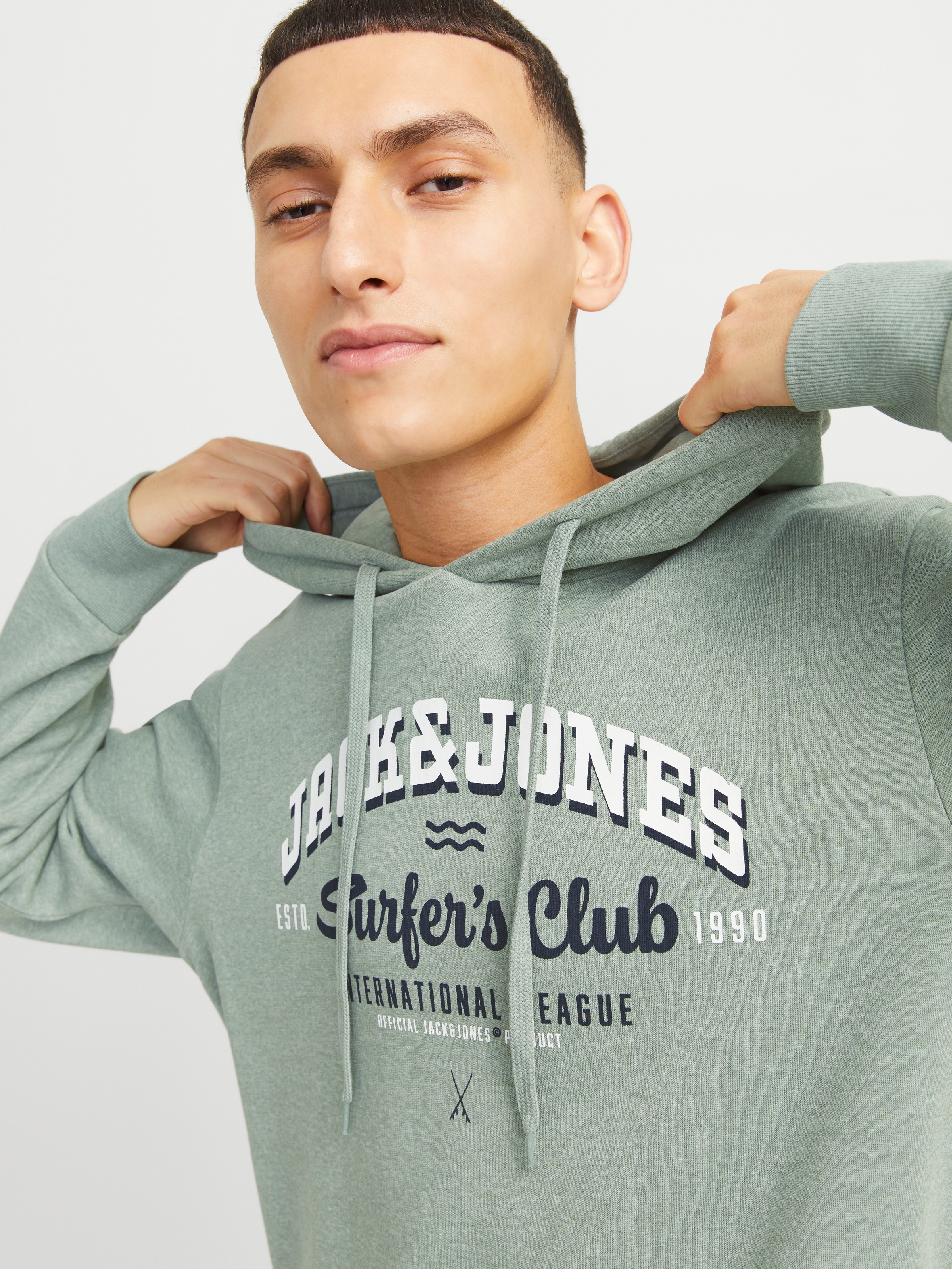 Jack & Jones Kapuzensweatshirt »JJELOGO SWEAT HOOD 2 COL 24/25 NOOS«, mit Logo Print