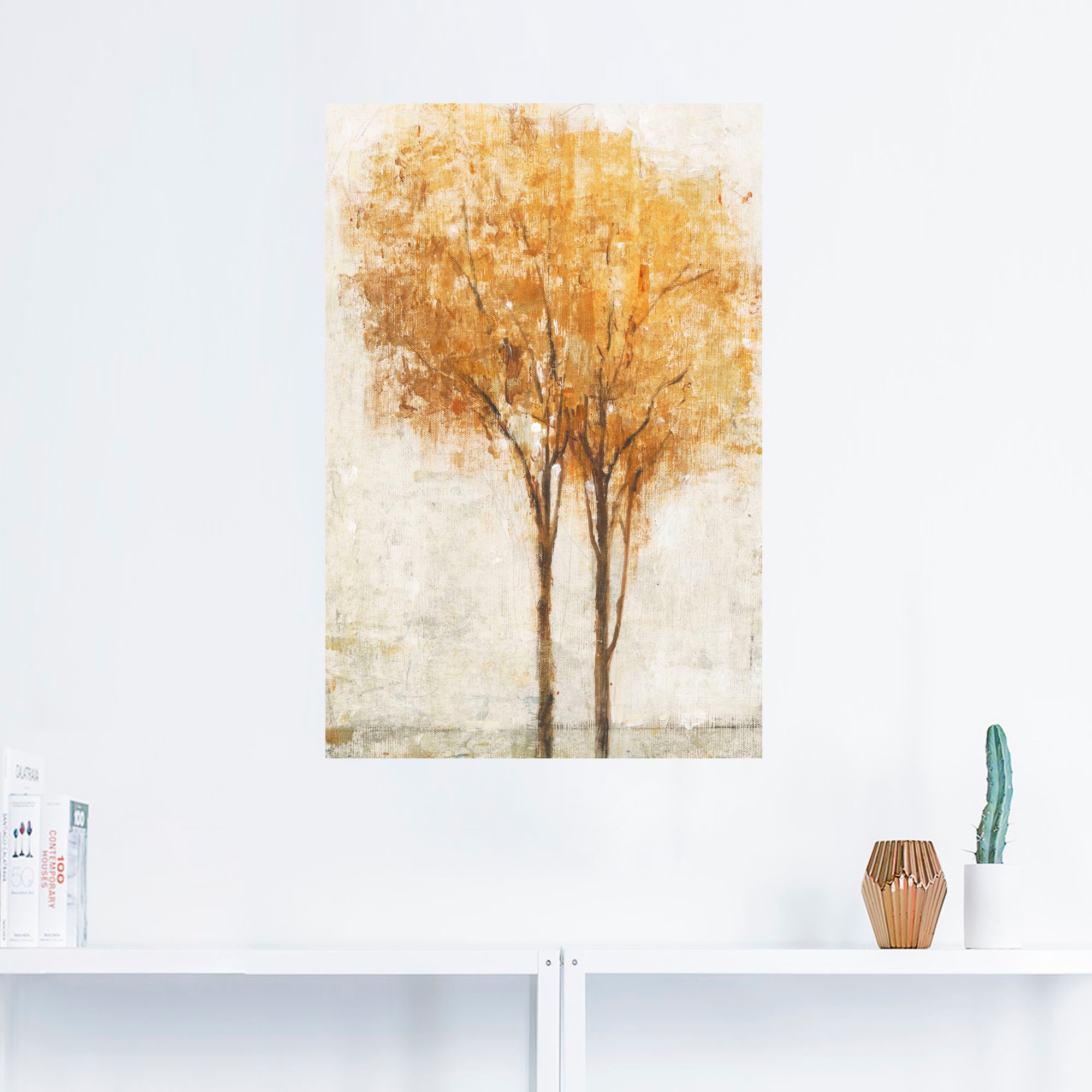 Artland Wandbild »Fallende Blätter II«, Bäume, (1 St.), als Leinwandbild, Wandaufkleber in verschied. Größen