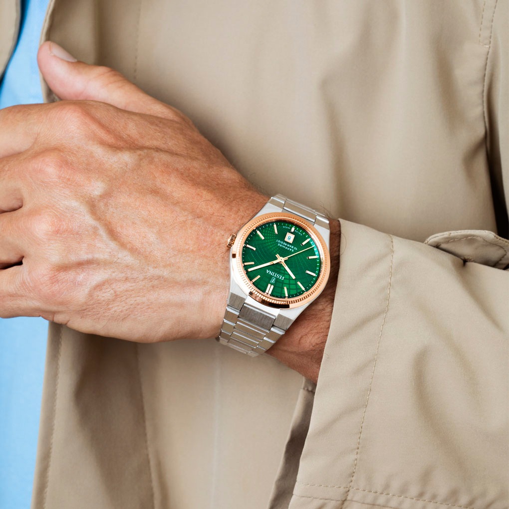 Festina Quarzuhr »Rivé Collection«, Armbanduhr, Damenuhr, Herrenuhr, Swiss Made, Edelstahlarmband, analog