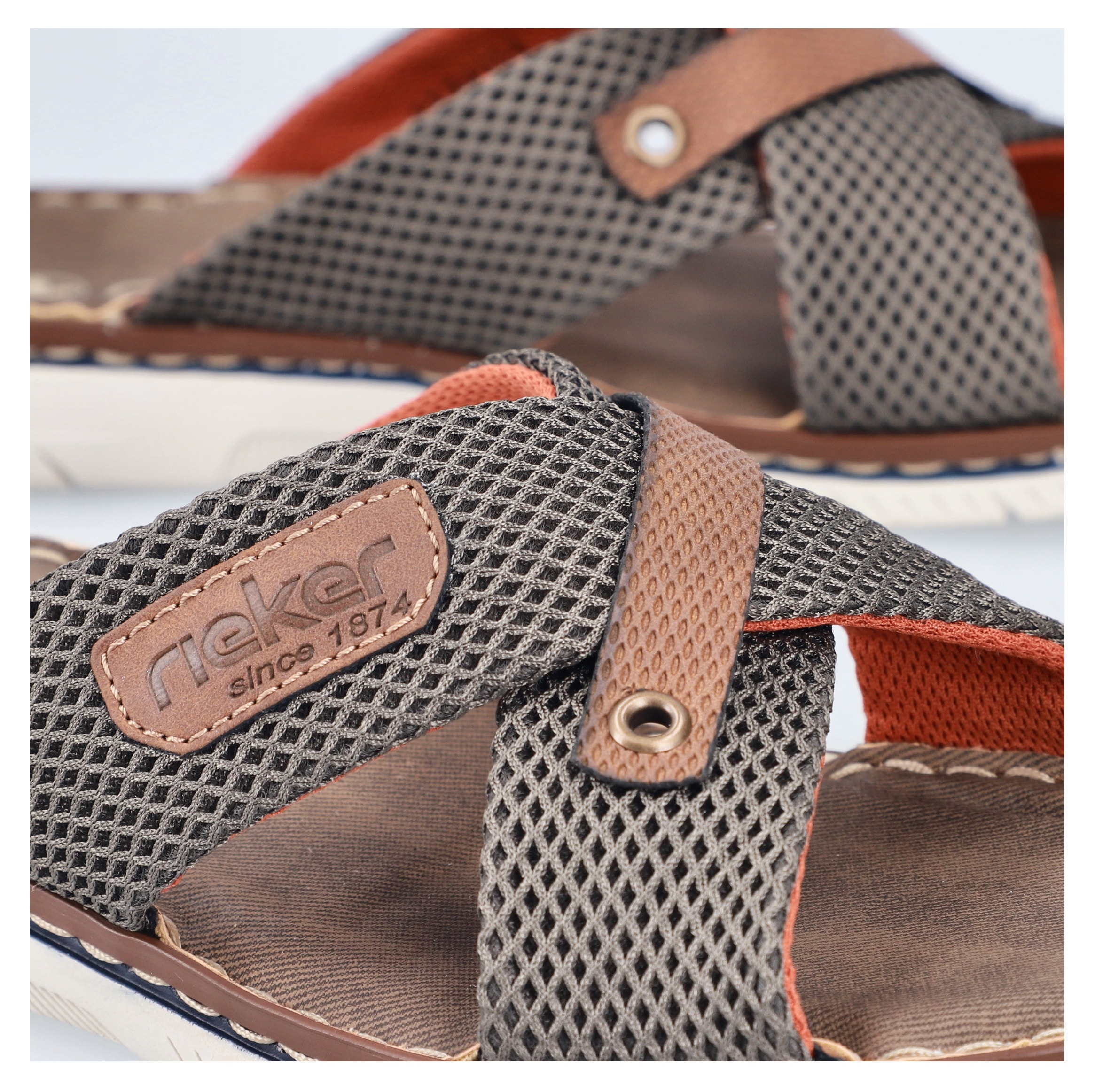 Rieker Pantolette, Sommerschuh, Hausschuh, Strandschuh zum Schlupfen