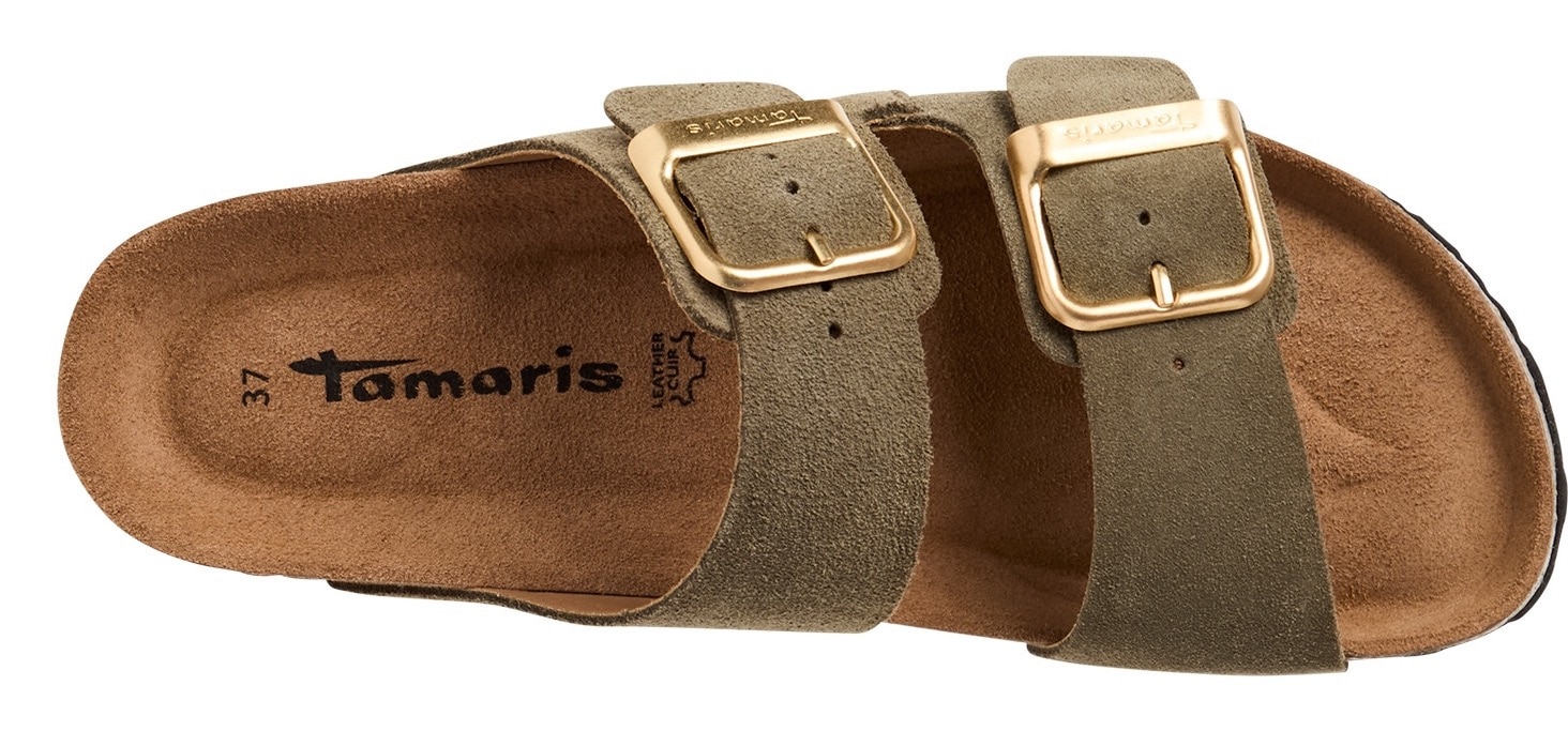 Tamaris Pantolette  Hausschuh, Schlappen mit zwei verstellbaren Schnallen