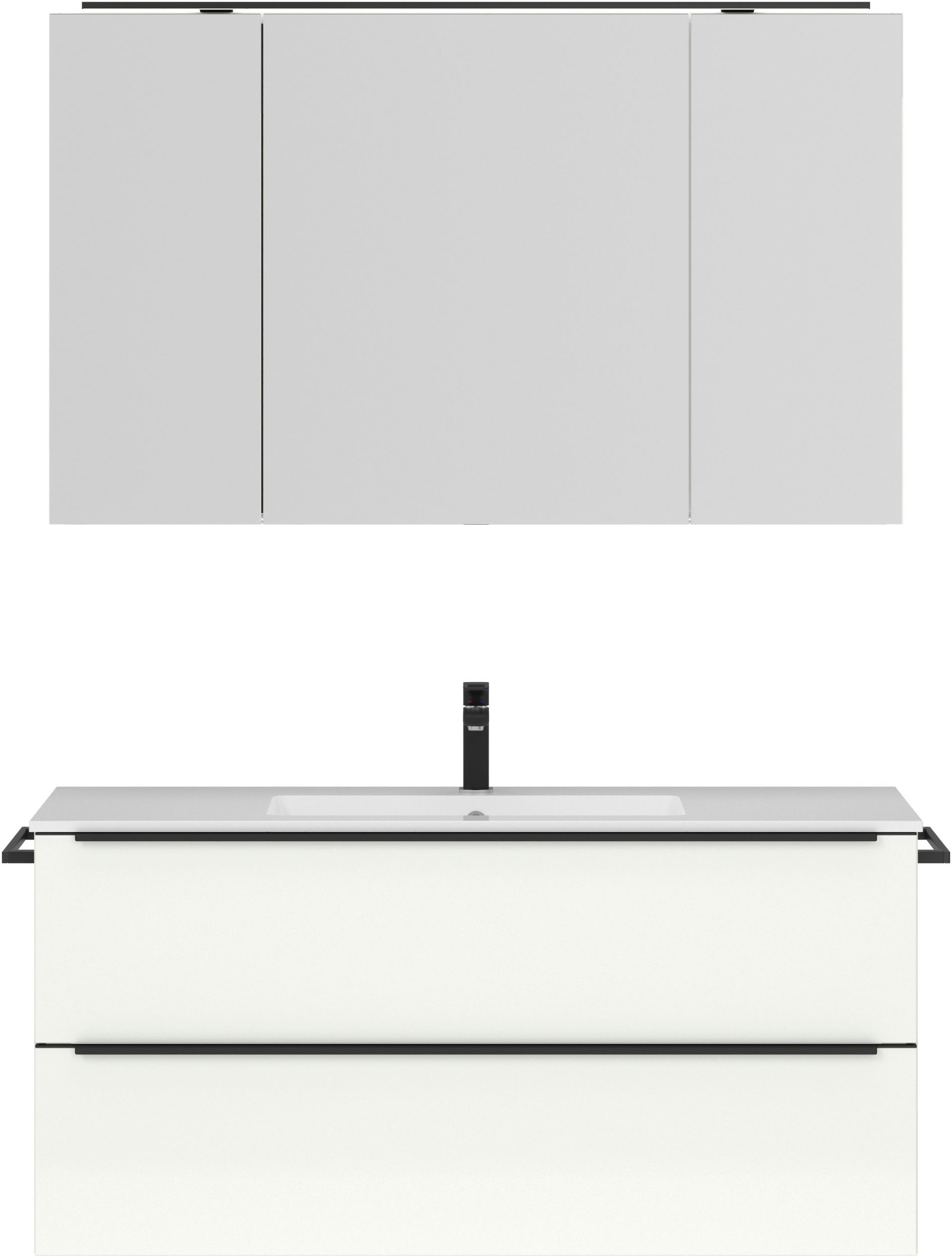 nobilia® Badmöbel-Set »Levere« vormontiert, mit Soft-Close, 2 Stk. tlg. günstig online kaufen