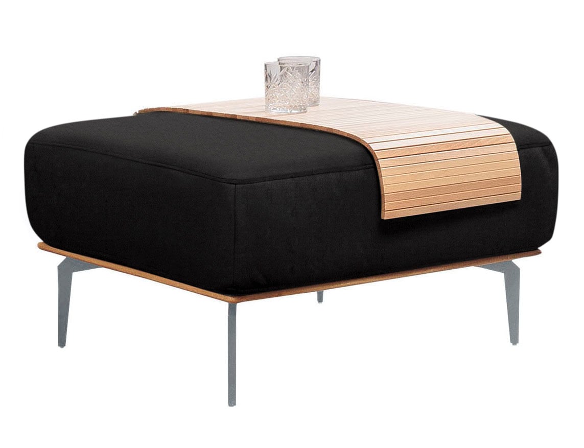 W.SCHILLIG Polsterhocker »run«, mit elegantem Holzsockel, Füße in Silber matt, Breite 75 cm