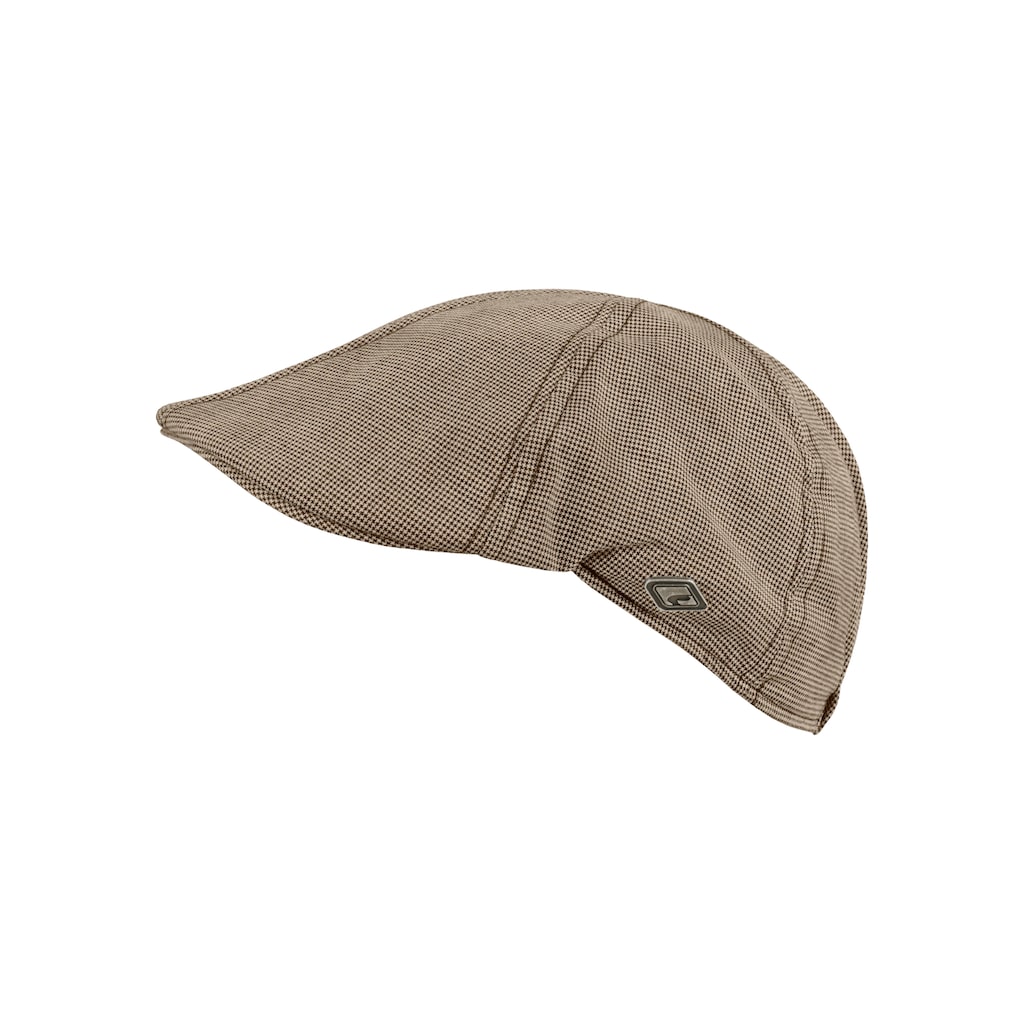chillouts Schiebermütze »Kyoto Hat«, Flat Cap mit feinem Karomuster