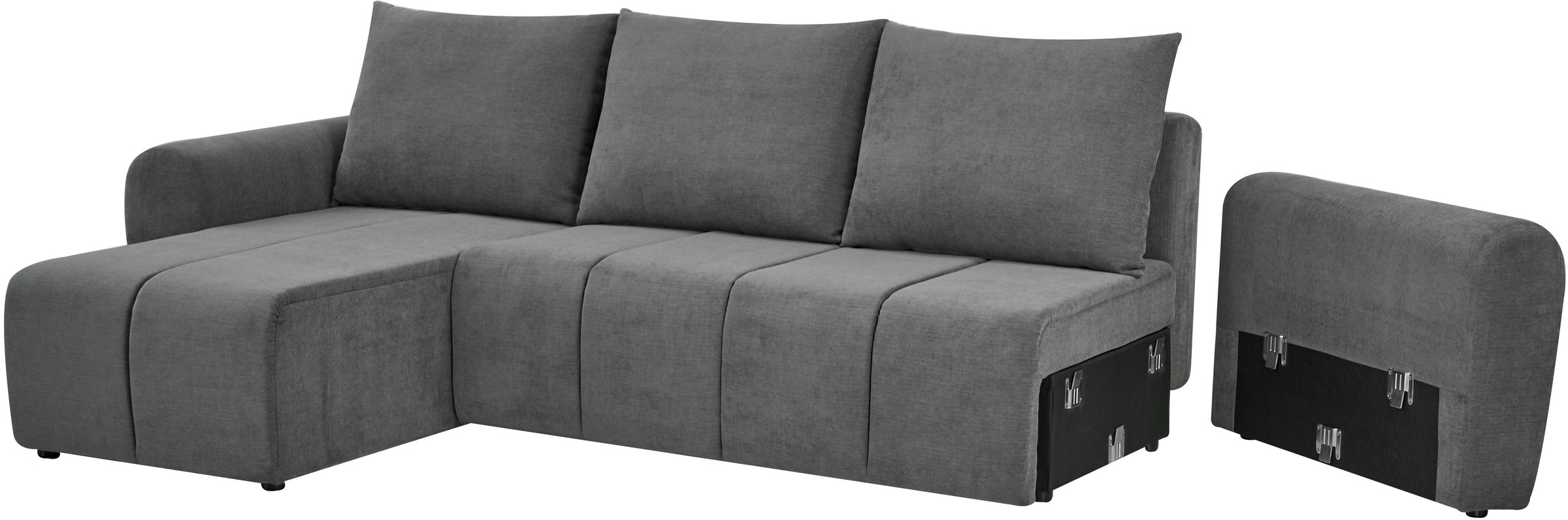 Home affaire Ecksofa »Nortrud, 241 cm, L-Form, mit Schlaffunktion u. Bettka günstig online kaufen