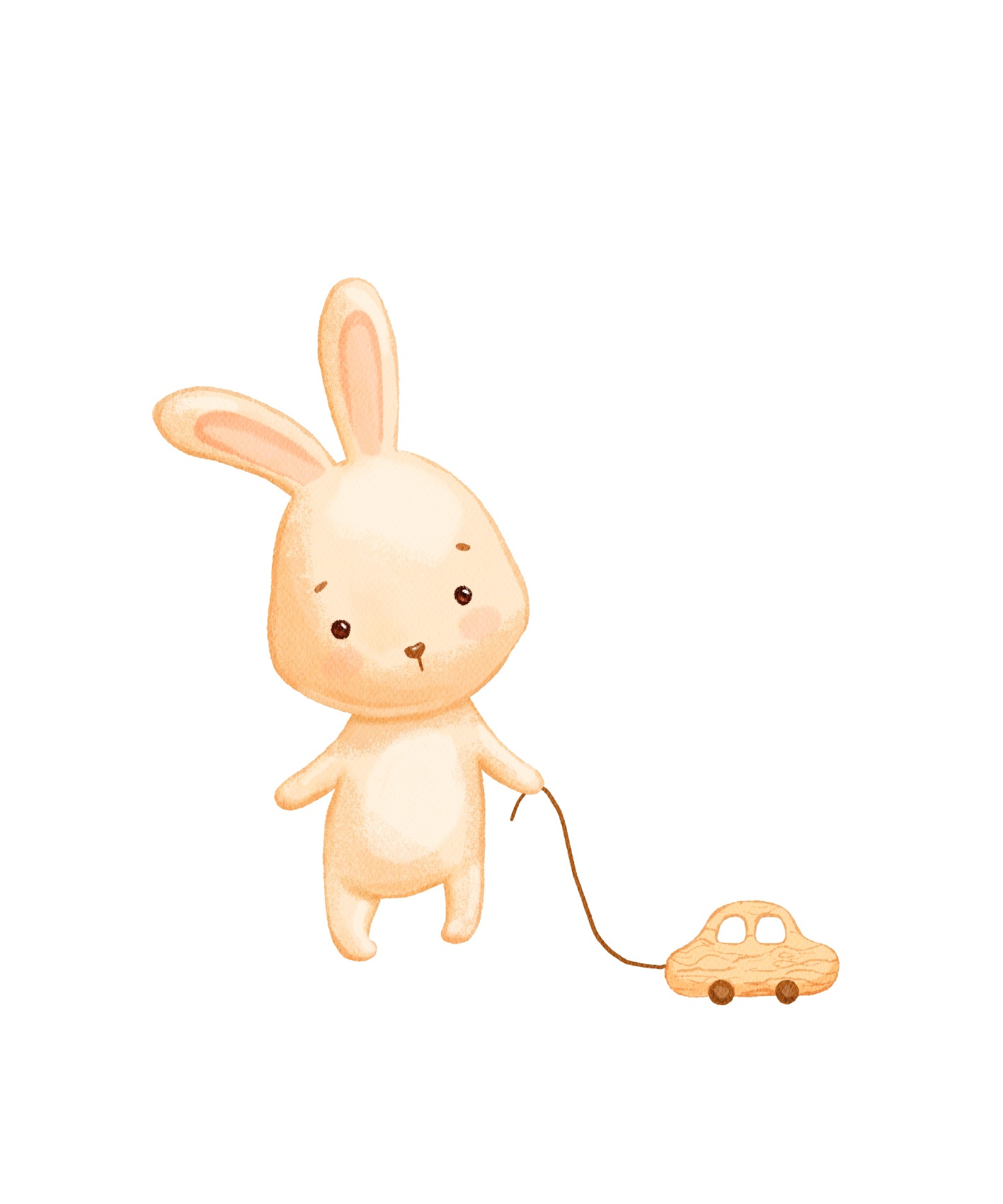 Lüttenhütt Poster »Hase mit Spielzeugauto«, Fahrzeuge-Fantasy-Hase-Hasen-Ti günstig online kaufen