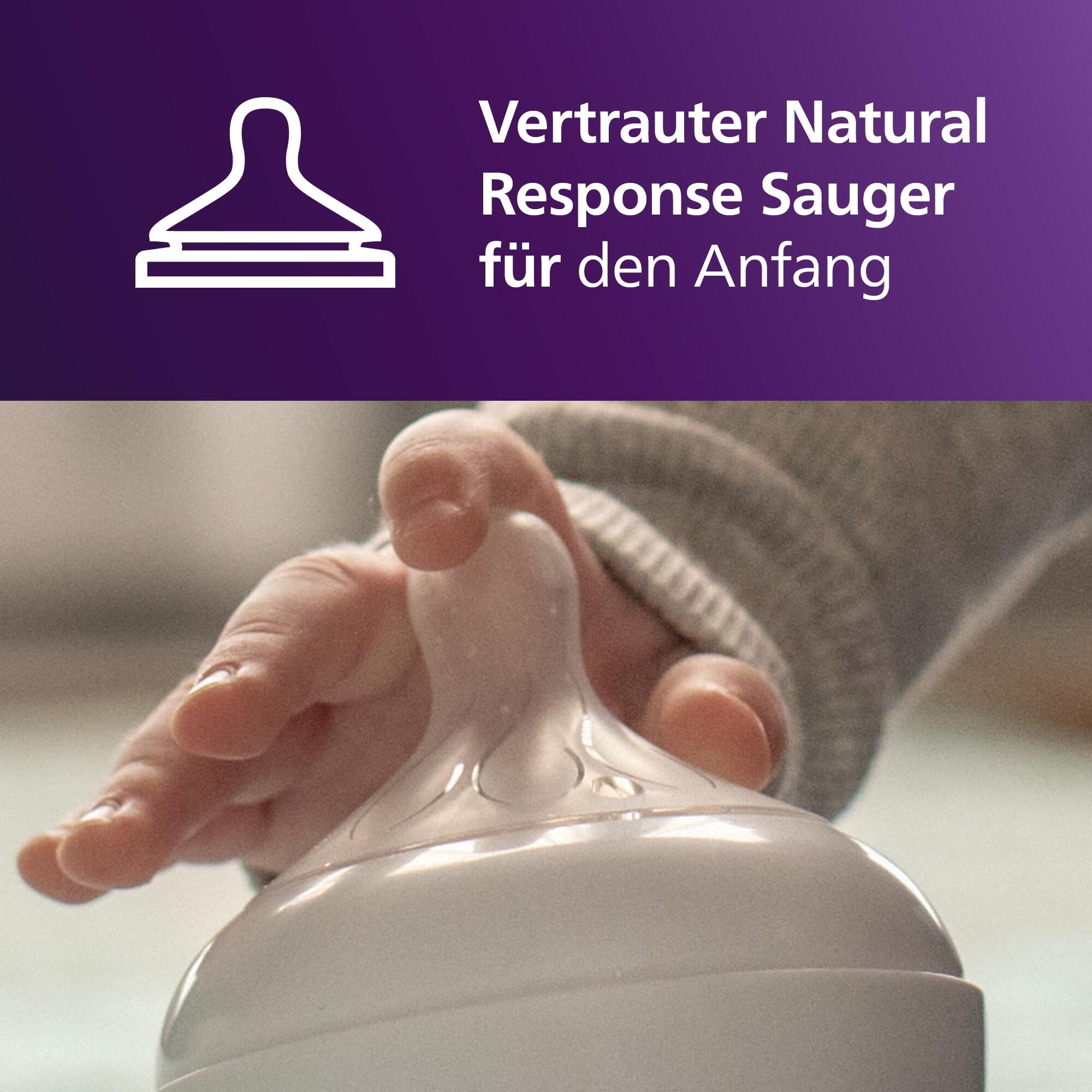 Philips AVENT Babyflasche »Natural Response Trinklernbecher« 150ml, extra schnelle Durchflussrate
