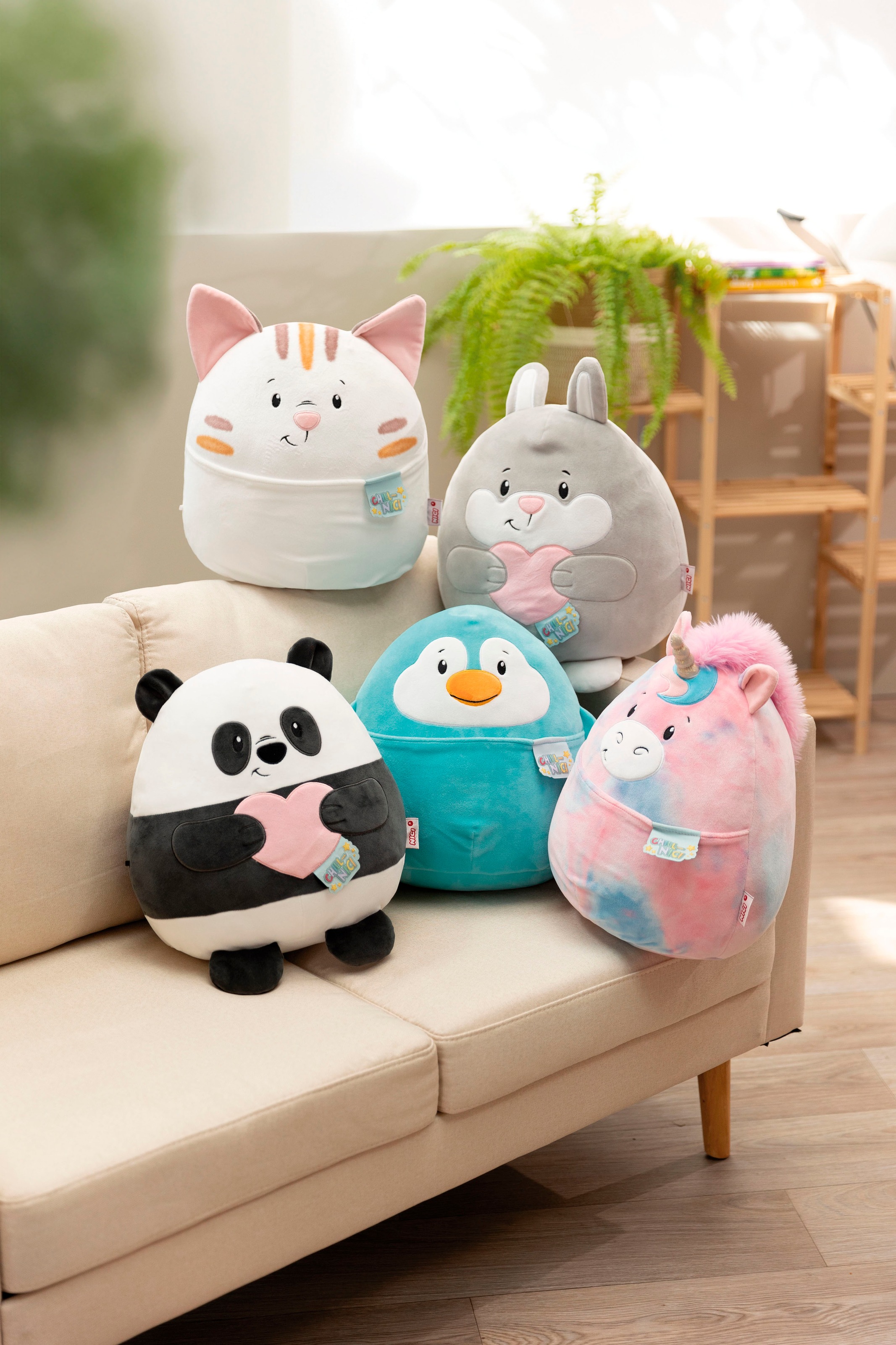 Nici Kuscheltier »Chill-NICI Hase mit Herz 20 cm«