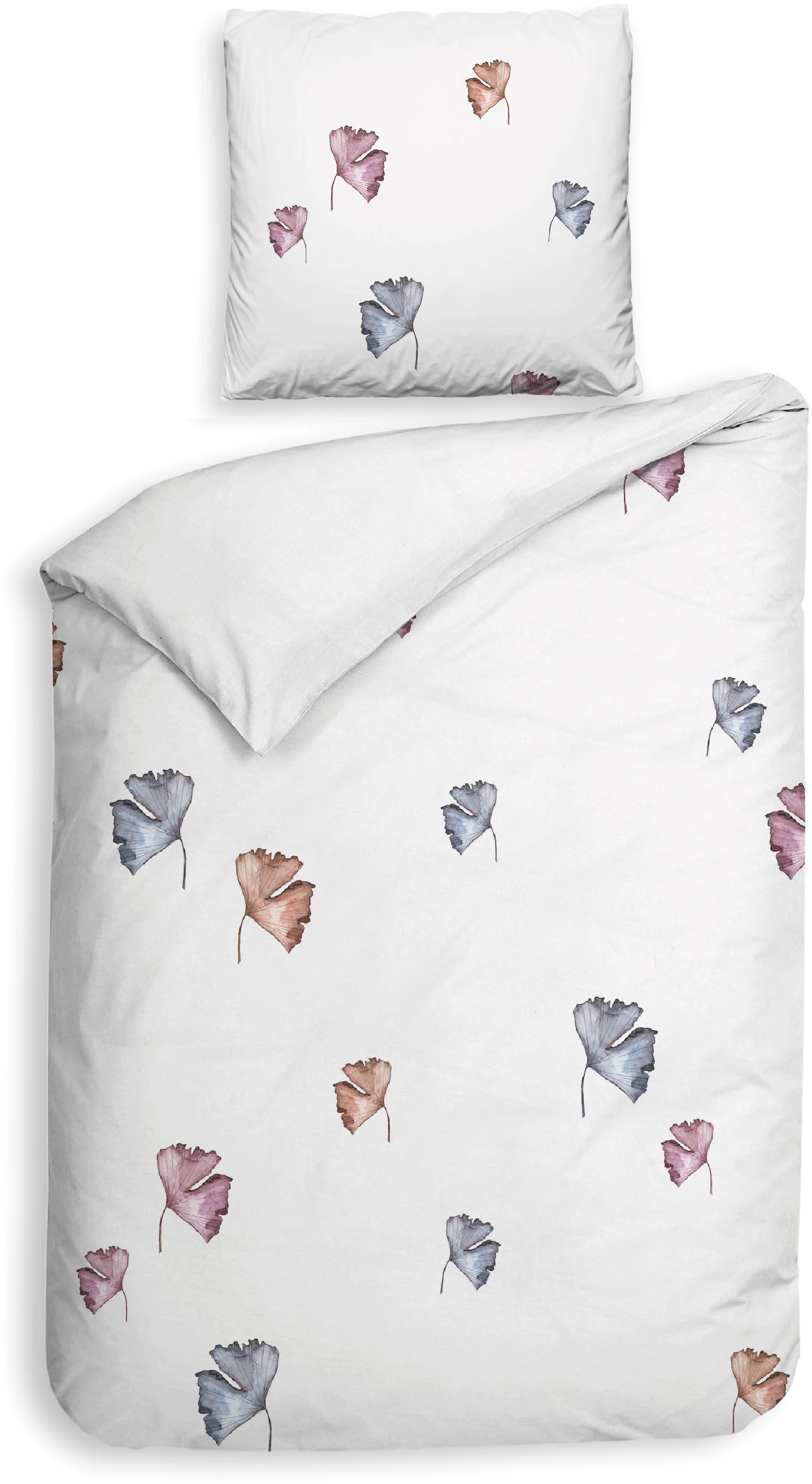 Heckett & Lane Wendebettwäsche »Zeljko« 2 Stk. tlg. Blumen Design, 100% Baumwolle ab 135x200 cm.