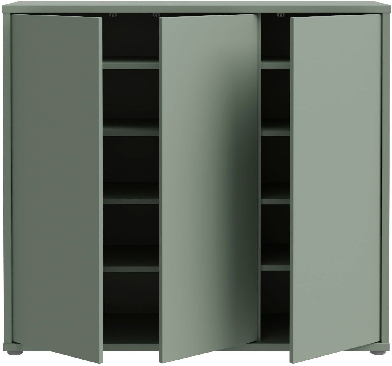 FORTE Schuhschrank »Alice Springs«, (B/H/T 109,2/99,1/34,9 cm), Stauraumschrank, Mehrzweckschrank, grifflose Front, Push to open