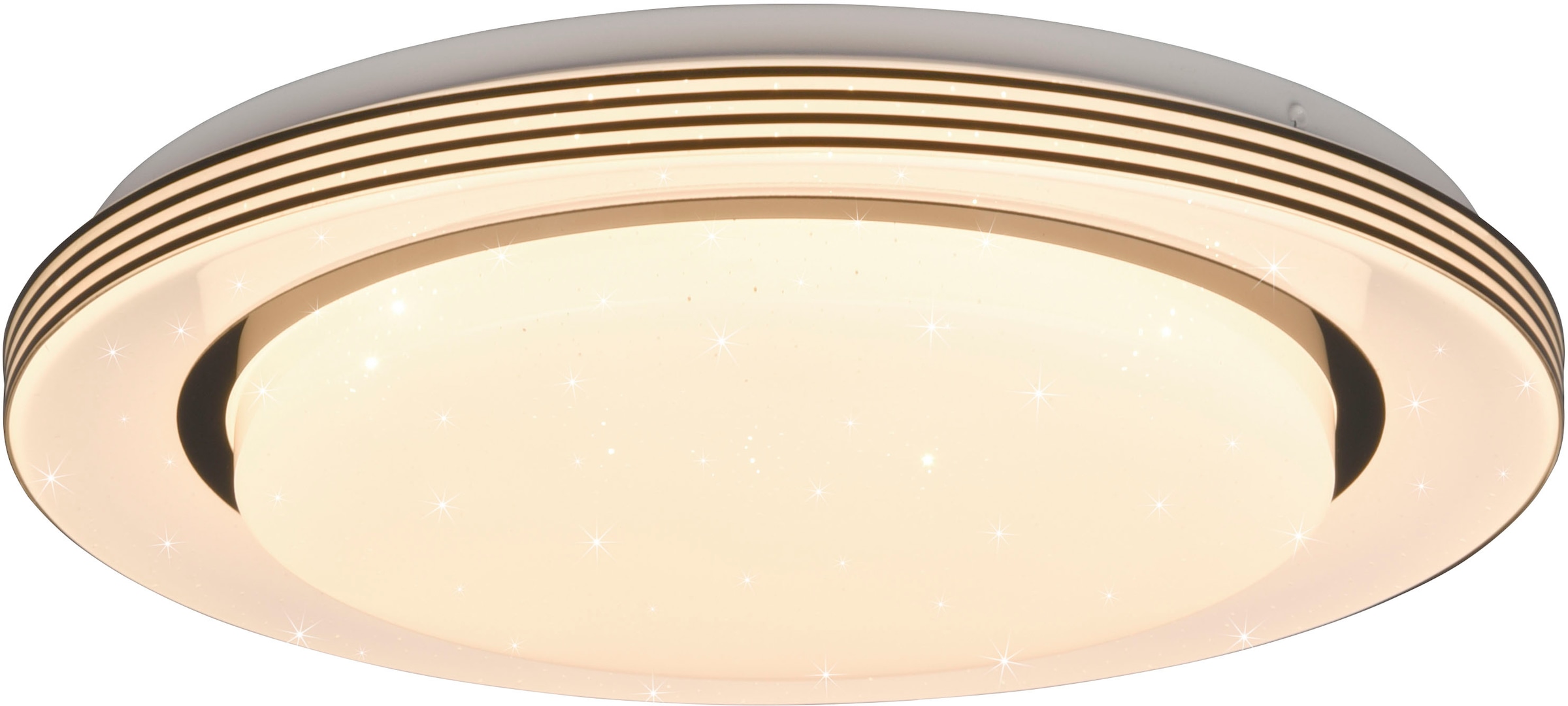TRIO Leuchten LED Deckenleuchte »Atria«, Starlight Effekt, Fernbedienung, Lichtfarbe einstellbar dimmbar Memory