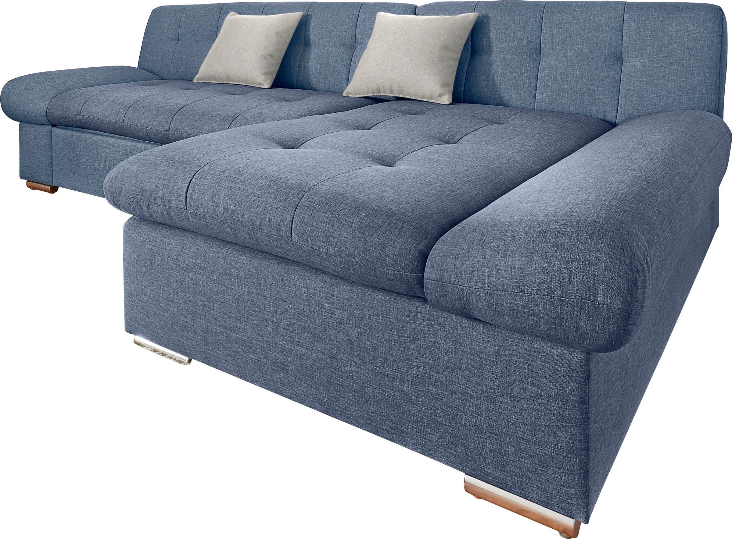 TRENDMANUFAKTUR Ecksofa »Reggae II, moderne Optik, Armteilverstellung, B/T günstig online kaufen