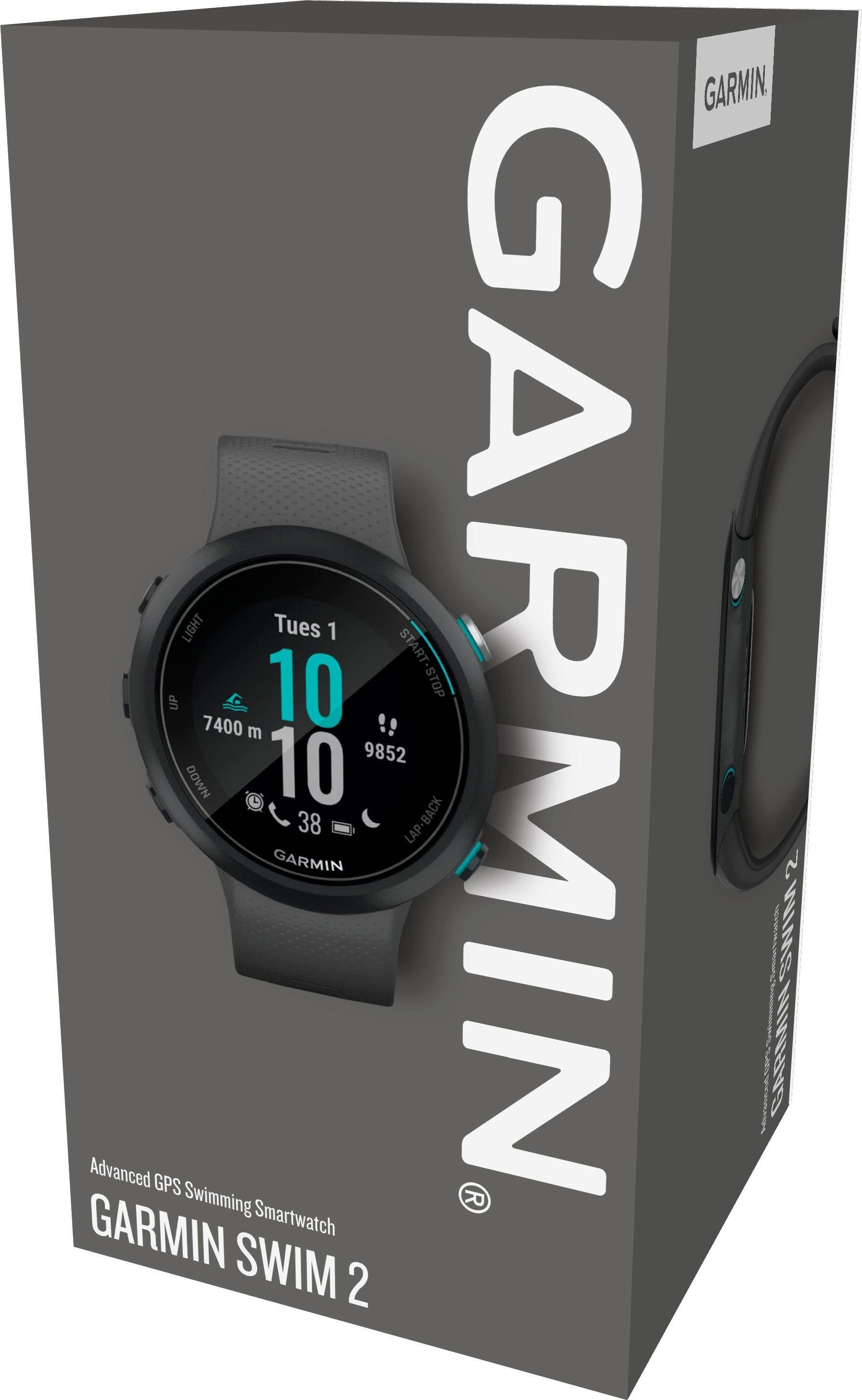 Garmin Smartwatch »Swim2 mit Silikon-Armband 20 mm«, (2,63 cm / 1,04 Zoll),)