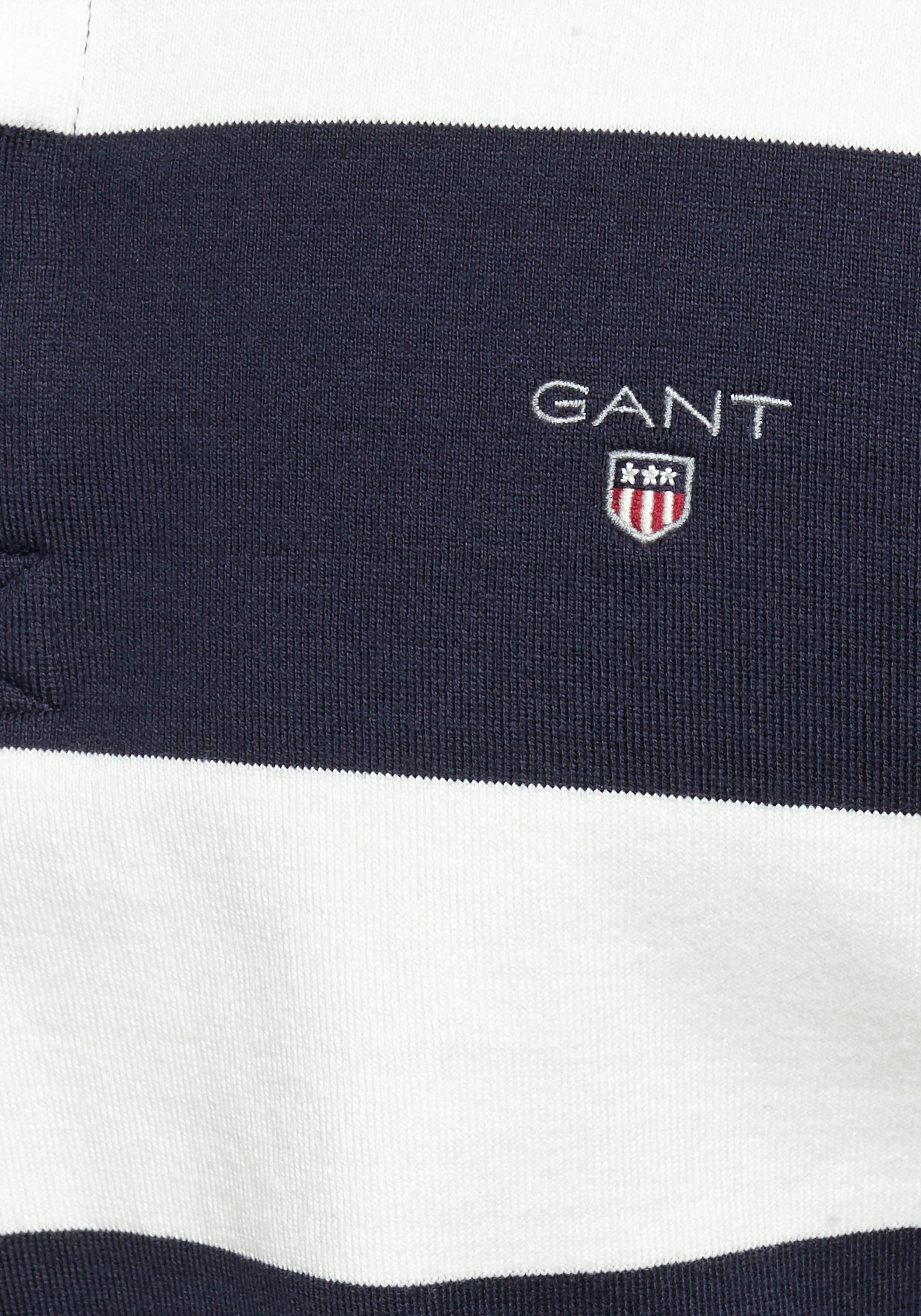 Gant Rugbyshirt »Barstripe Heavy Rugger«, sportiver Alltagsstyle