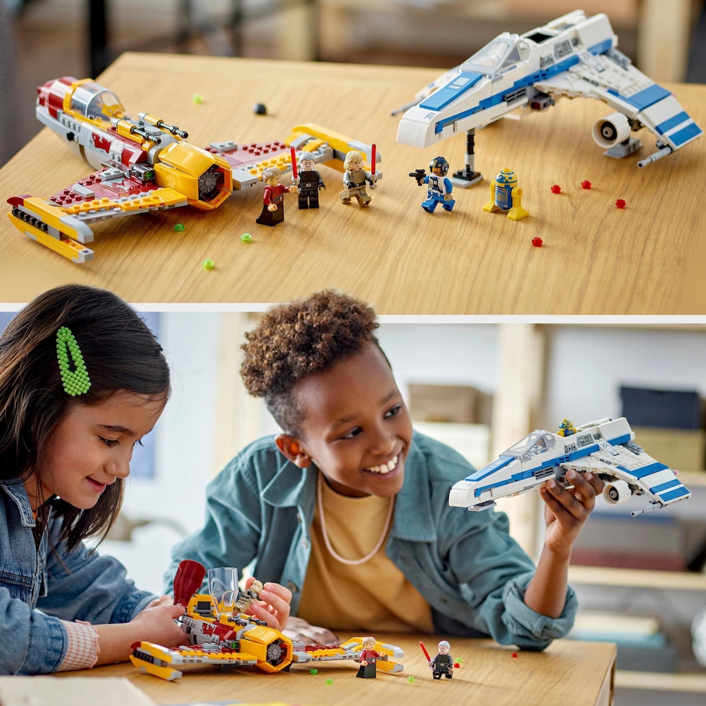 LEGO® Konstruktionsspielsteine »New Republic E-Wing vs. Shin Hatis Starfighter (75364)«, (1056 St.)