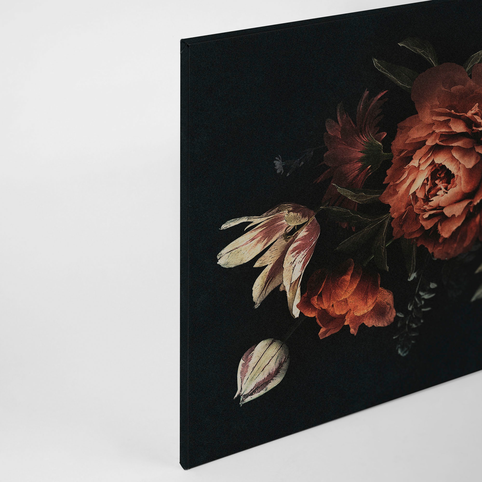A.S. Création Leinwandbild »drama queen«, Kunst-Blumen-Kinder, (1 St.), Keilrahmen Bild Floral Blumen Leinwand-Bild Wohnzimmer modern Wandbild