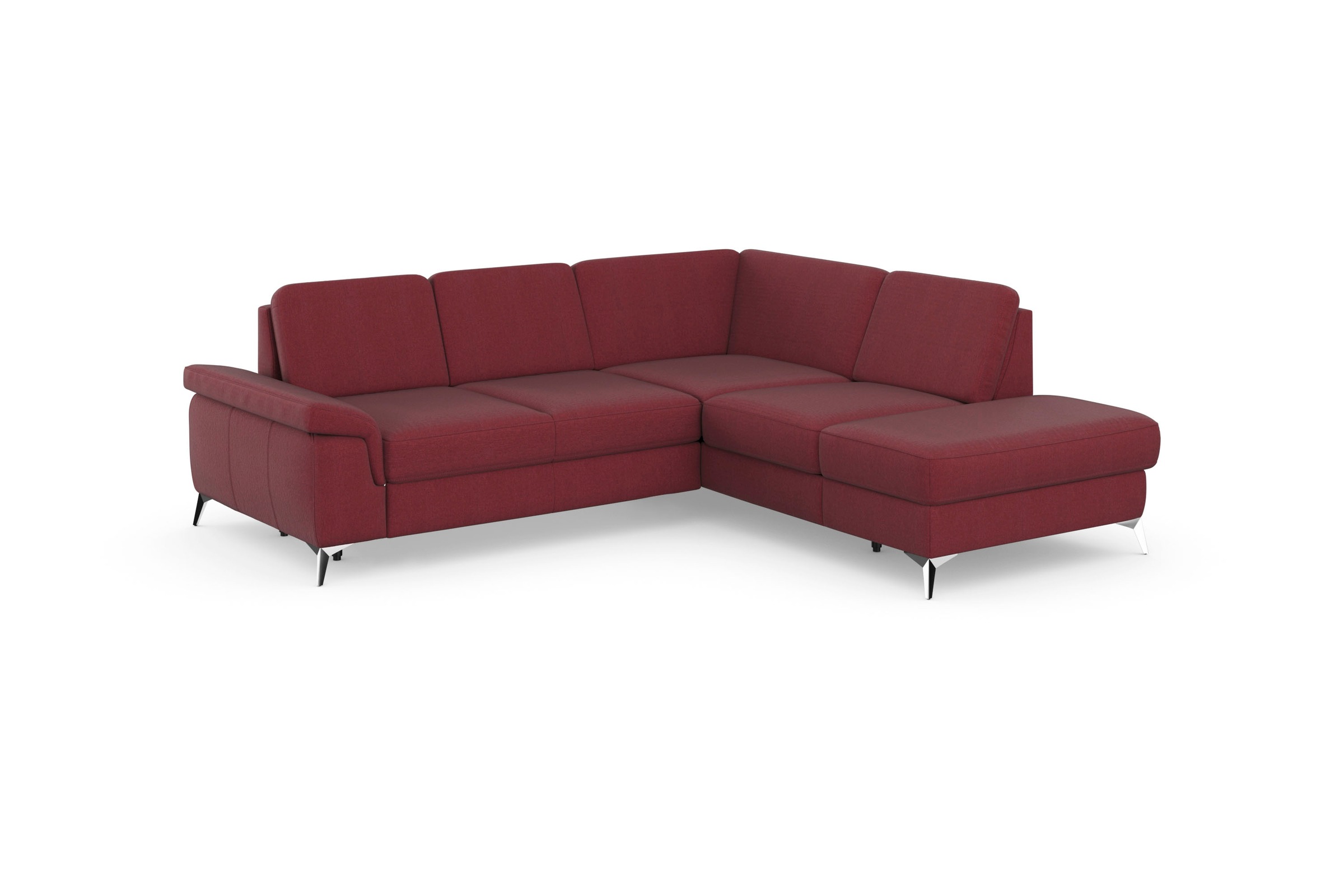sit&more Ecksofa »Padua L-Form«, inklusive Sitztiefenverstellung, Armteilfu günstig online kaufen
