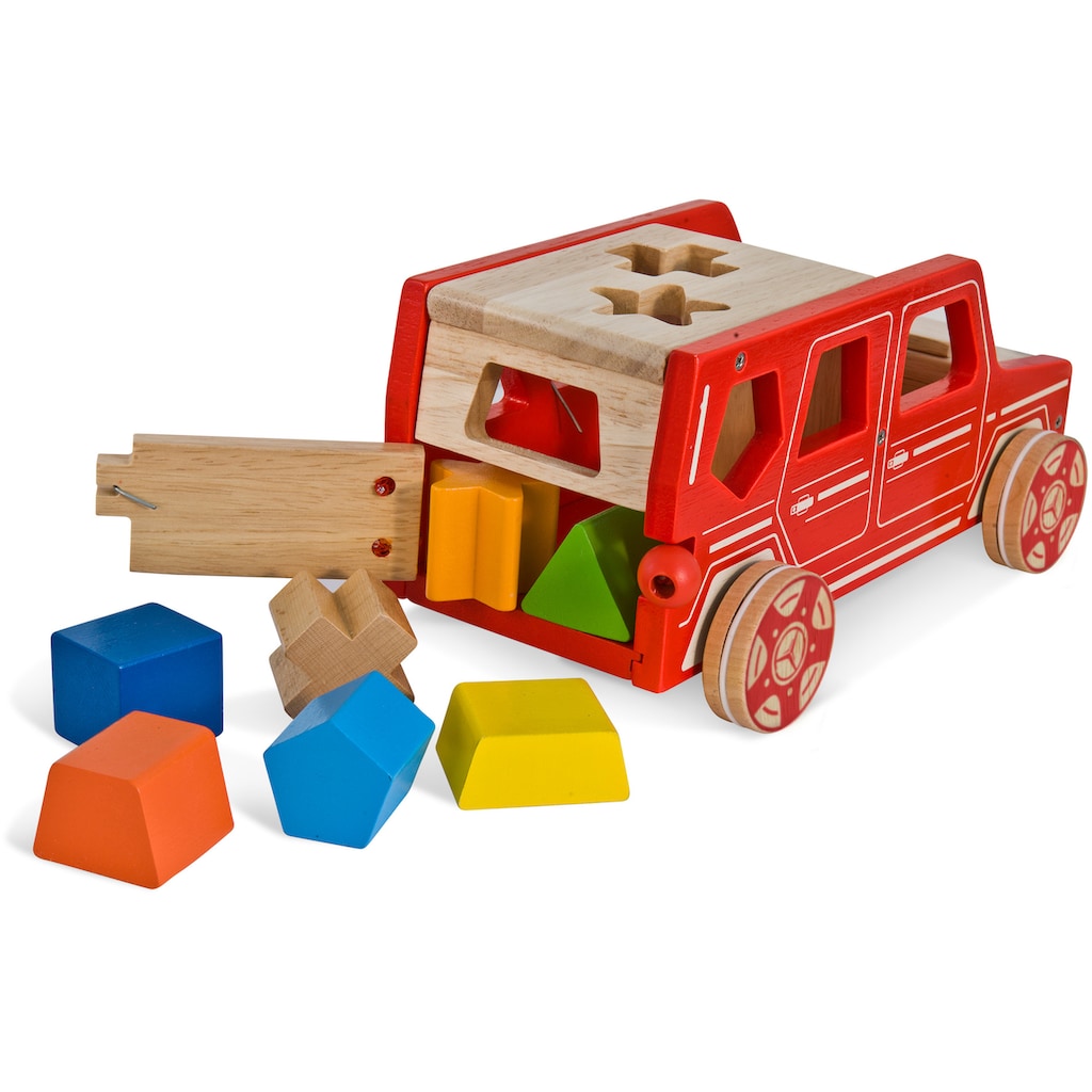 Eichhorn Spielbausteine »Holzspielzeug, Mercedes Steck-G Klasse«, (Set, 9 St.), FSC®- schützt Wald - weltweit