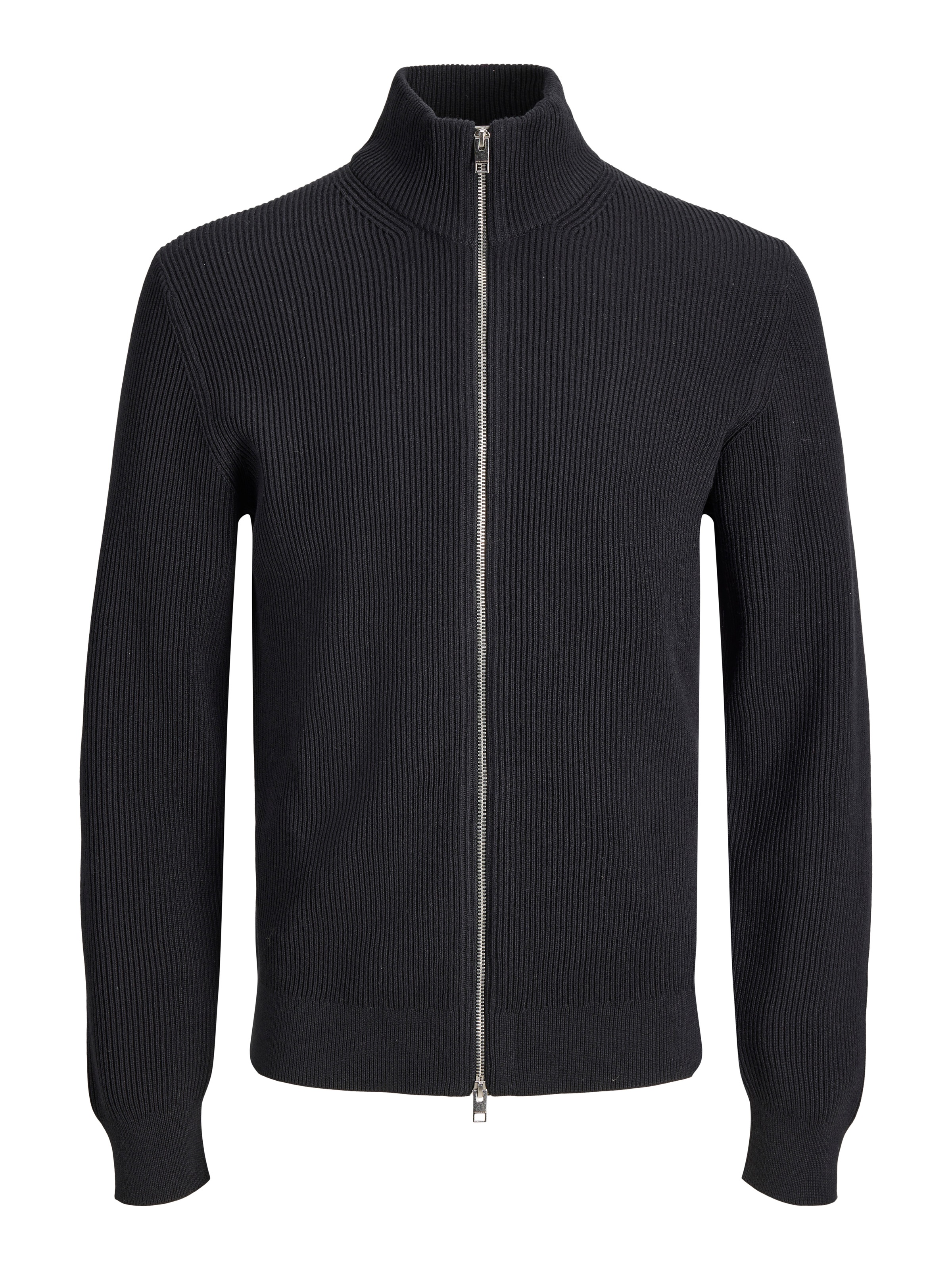 Jack & Jones Strickjacke »JJEPERFECT RIB KNIT FULL ZIP CARDIGAN SN« Baumwollmischung, mit Reißverschluss