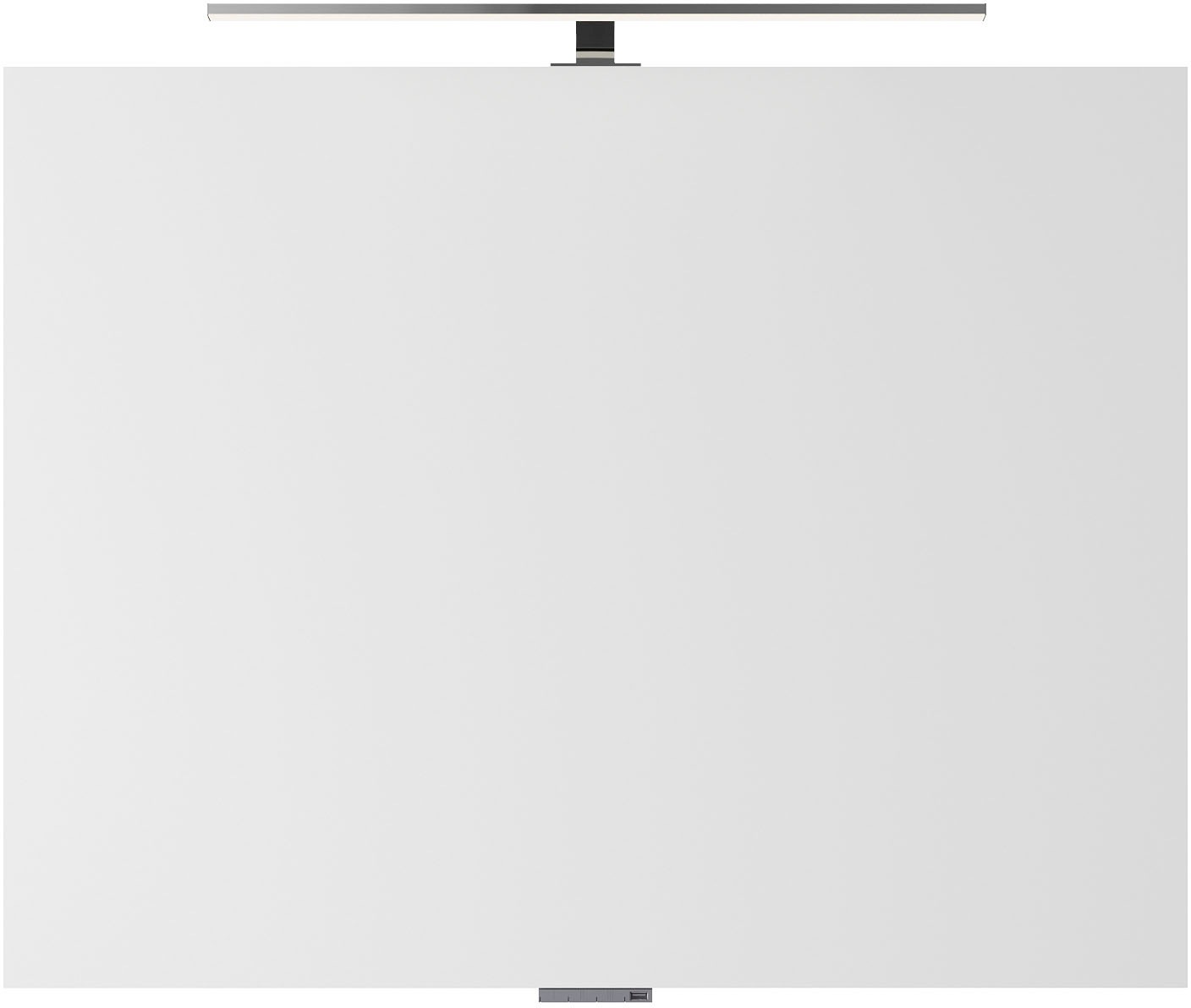 Saphir Badmöbel-Set »Serie 4035 2-teilig, Keramikwaschtisch mit LED-Spiegel, 90 cm breit« Set, 