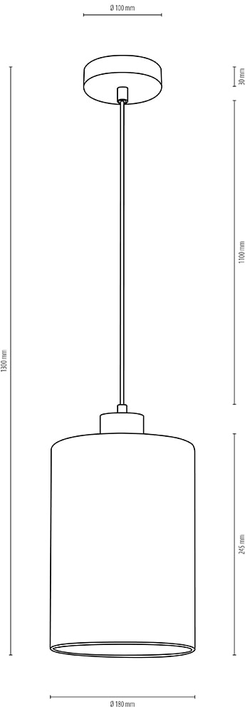 BRITOP LIGHTING Pendelleuchte »ZEFIR«, 1 flammig, Leuchtmittel E27 | ohne Leuchtmittel-Leuchtmittel wechselbar, Naturprodukt aus Eichenholz, Nachhaltig, Hochwertiger Glasschirm