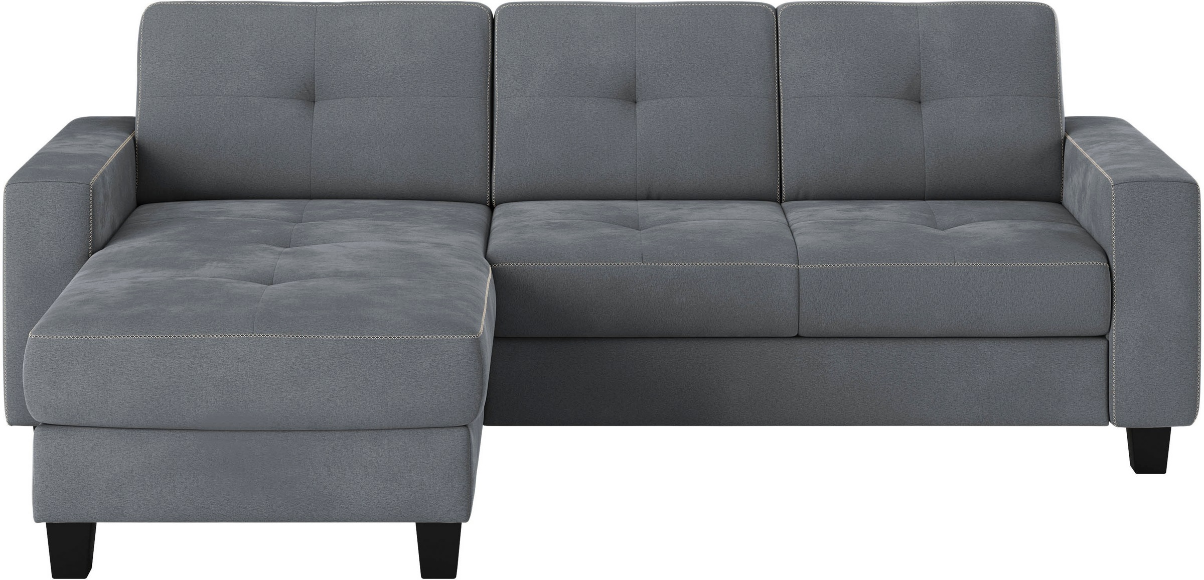 Places of Style Ecksofa »Varese L-Form«, wahlweise mit Bettfunktion und Bet günstig online kaufen