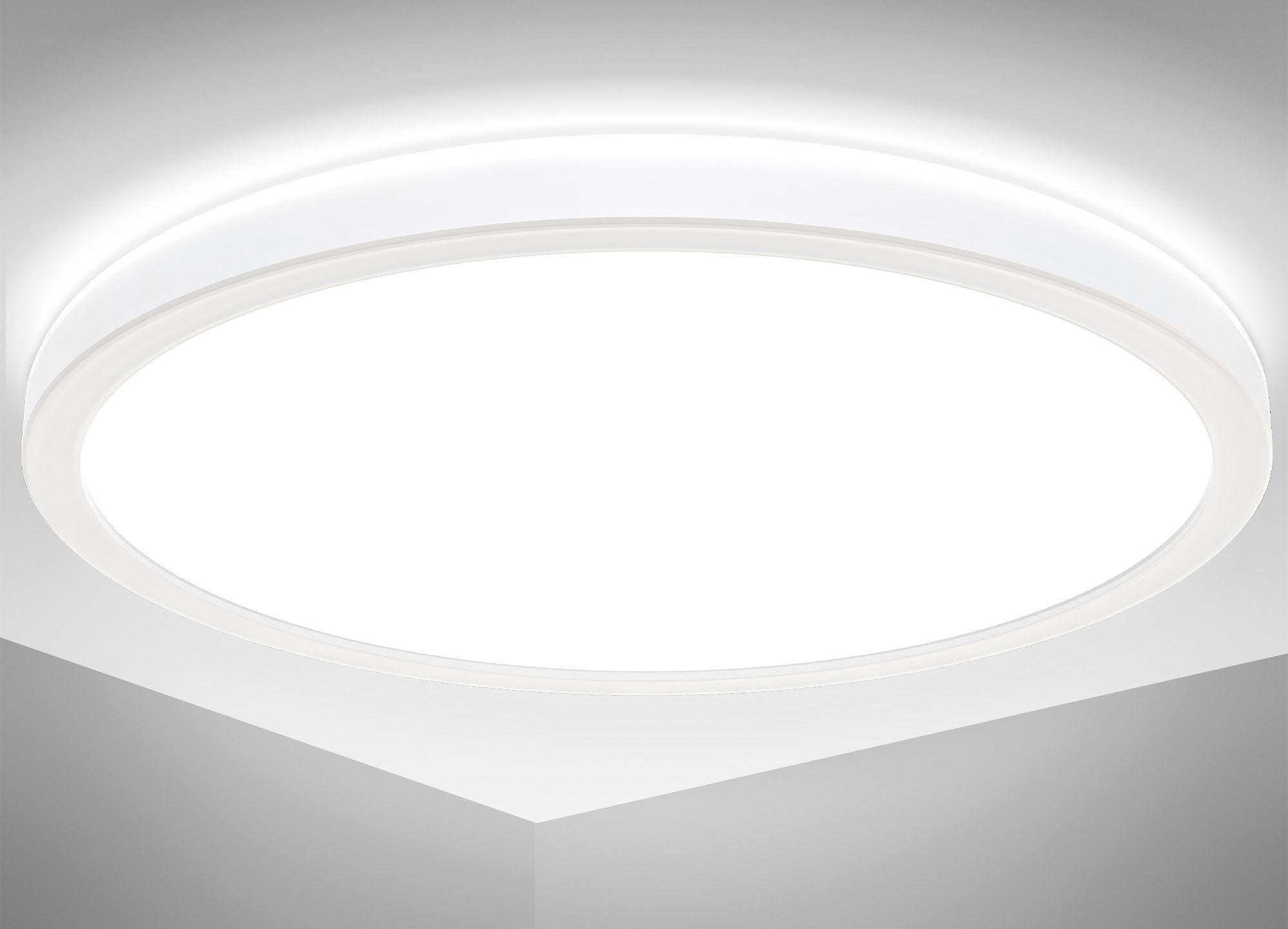 B.K.Licht LED Deckenleuchte »BK_DB1558 LED Bad-Deckenlampe, mit Backlight, günstig online kaufen