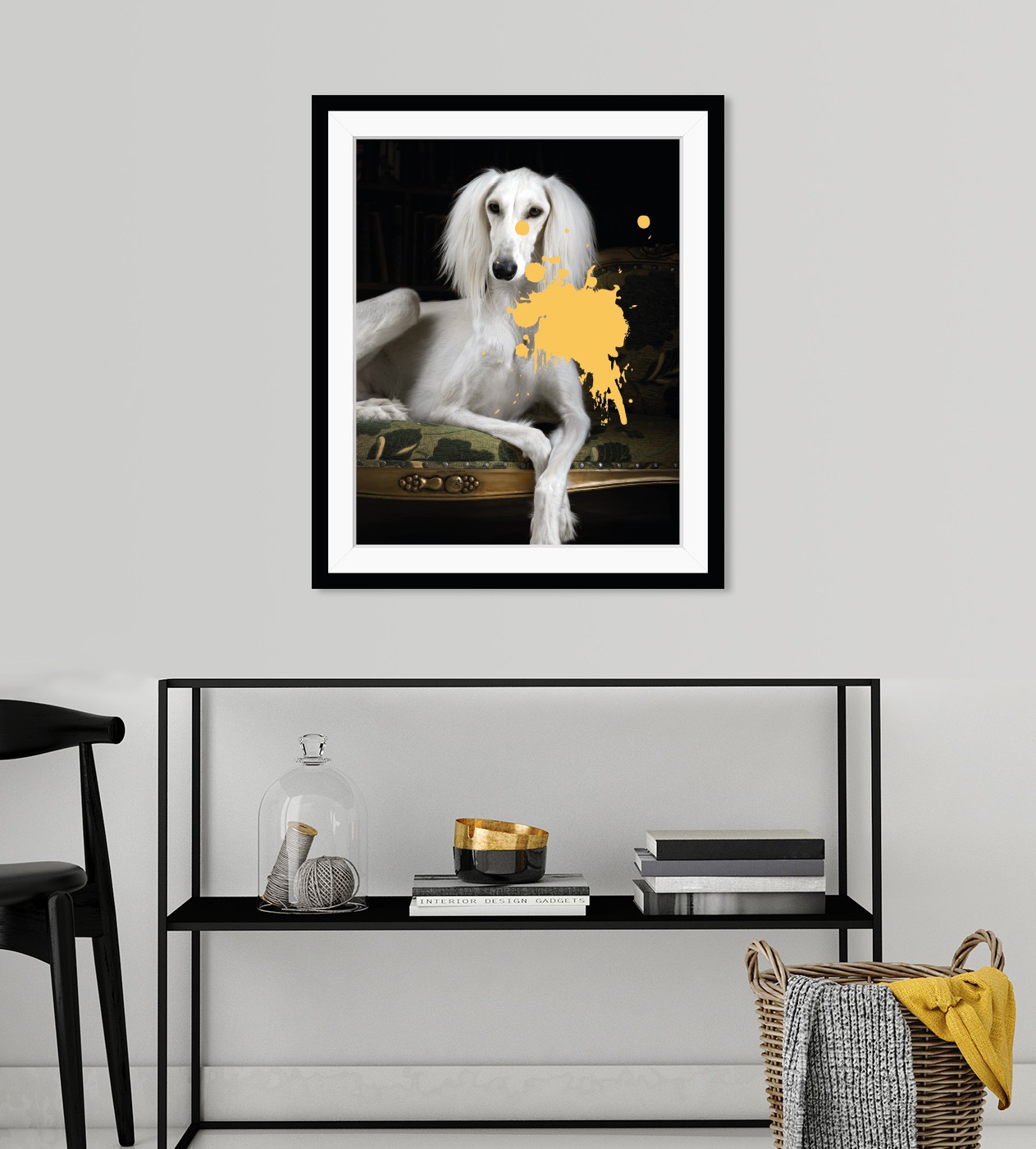 queence Bild »Pudel mit Farbklecks« Haustiere   Hund   Hunde   Hundebilder günstig online kaufen